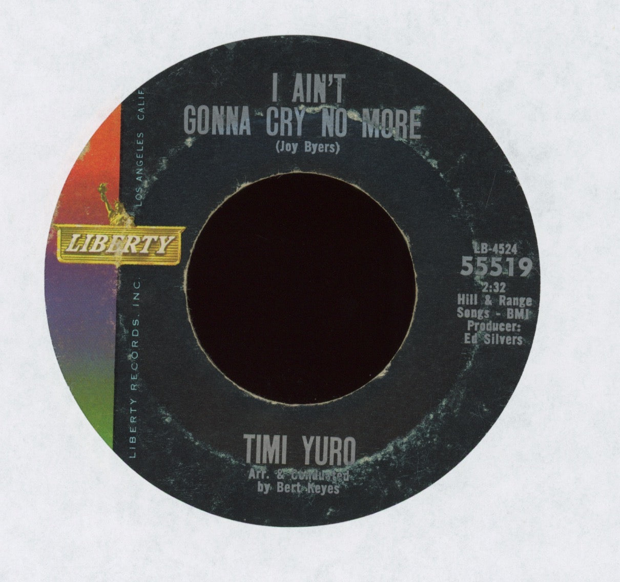 Timi Yuro - The Love Of A Boy / I Aint Gonna Cry No More on Liberty Northern Soul 45