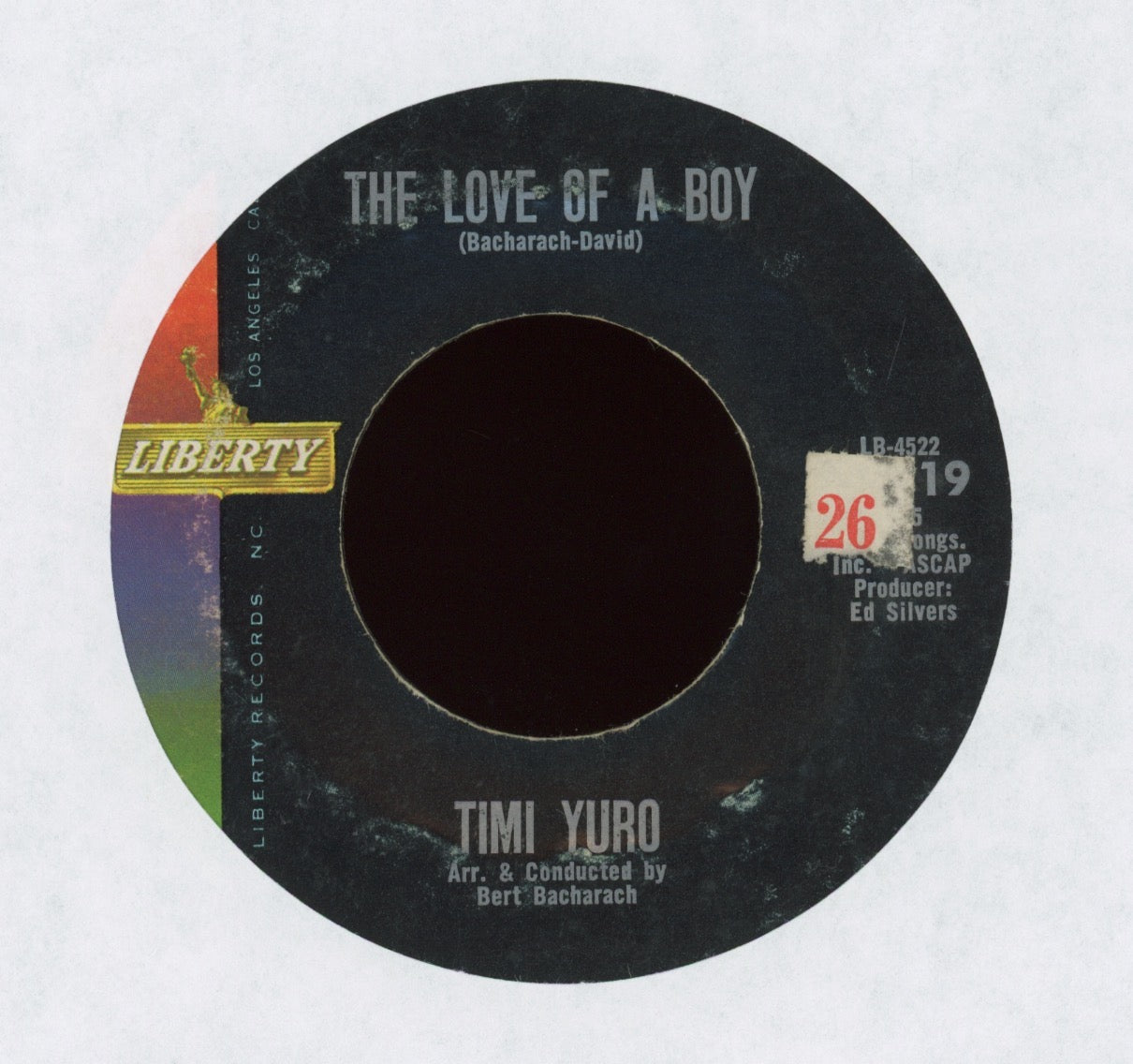 Timi Yuro - The Love Of A Boy / I Aint Gonna Cry No More on Liberty Northern Soul 45