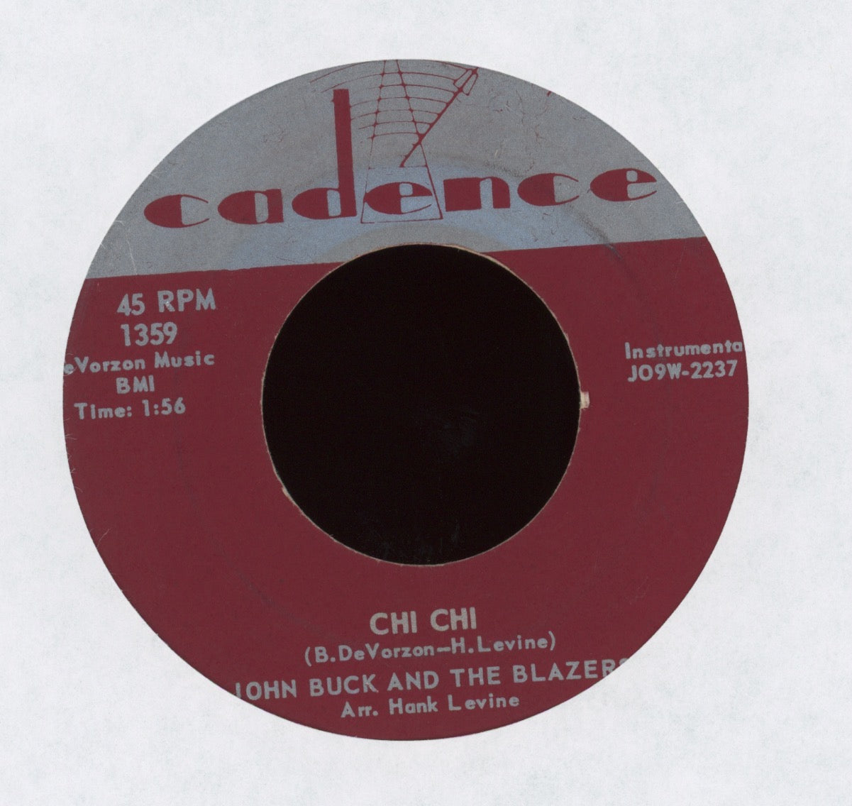 John Buck And His Blazers - Chi Chi / Forbidden City on Cadence Instrumental Surf 45