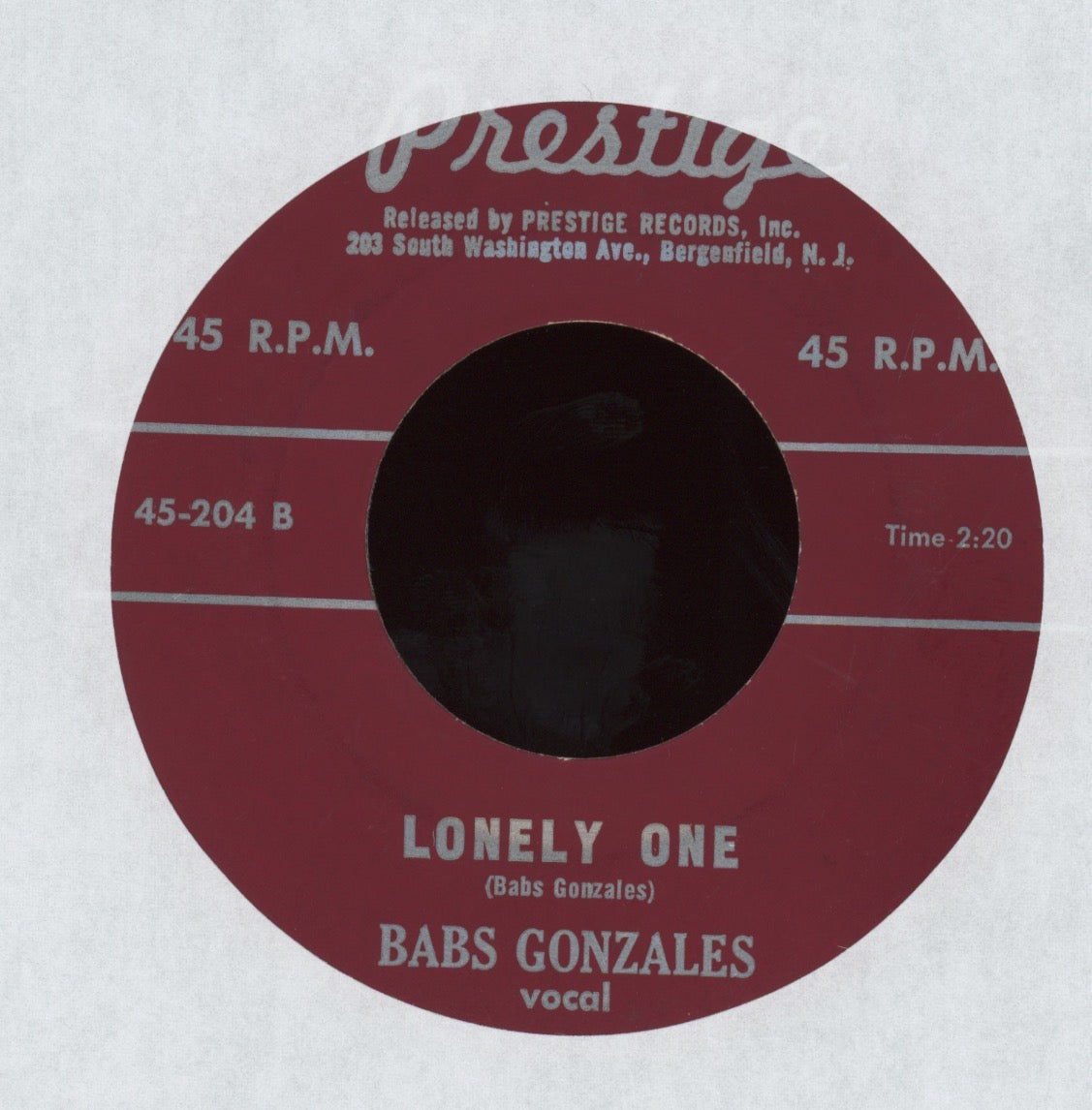 Babs Gonzales - We Ain't Got Integration on Prestige Jazz 45