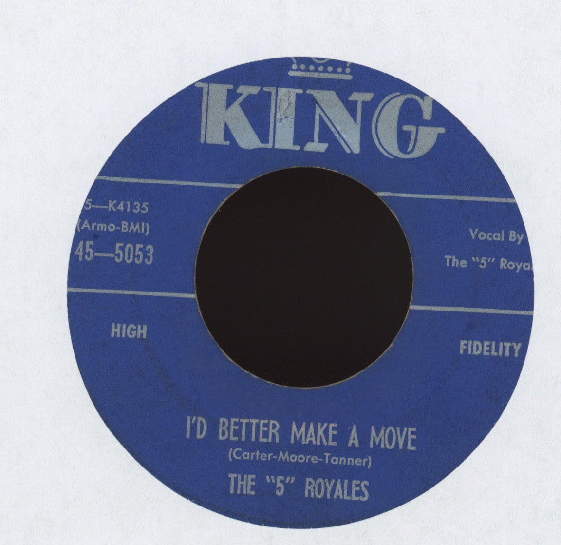 The 5 Royales - Think on King R&B 45