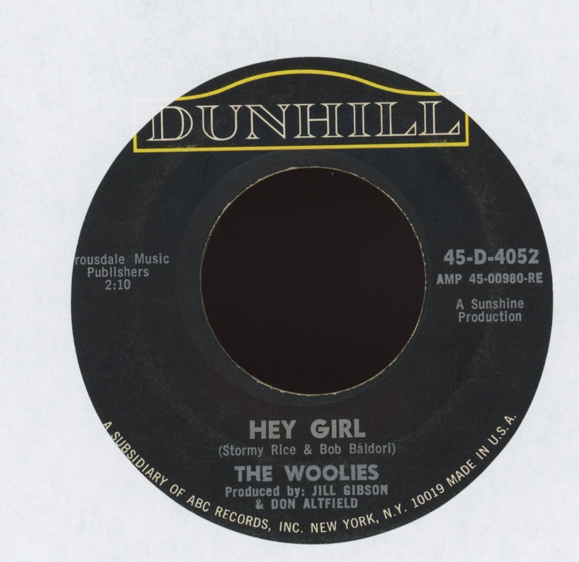 The Woolies - Who Do You Love on Dunhill Garage 45