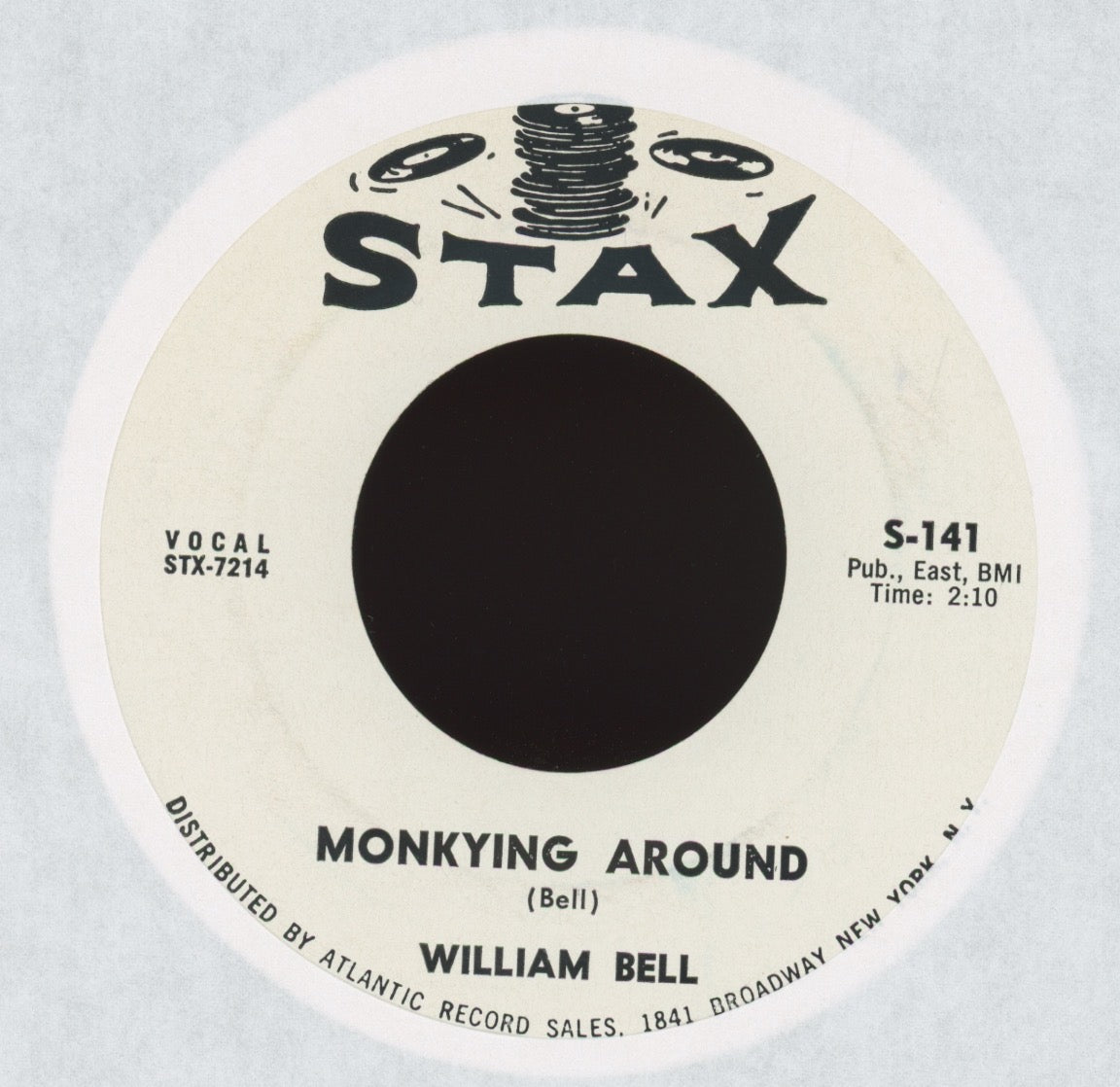 William Bell - Monkying Around on Stax Promo Soul 45