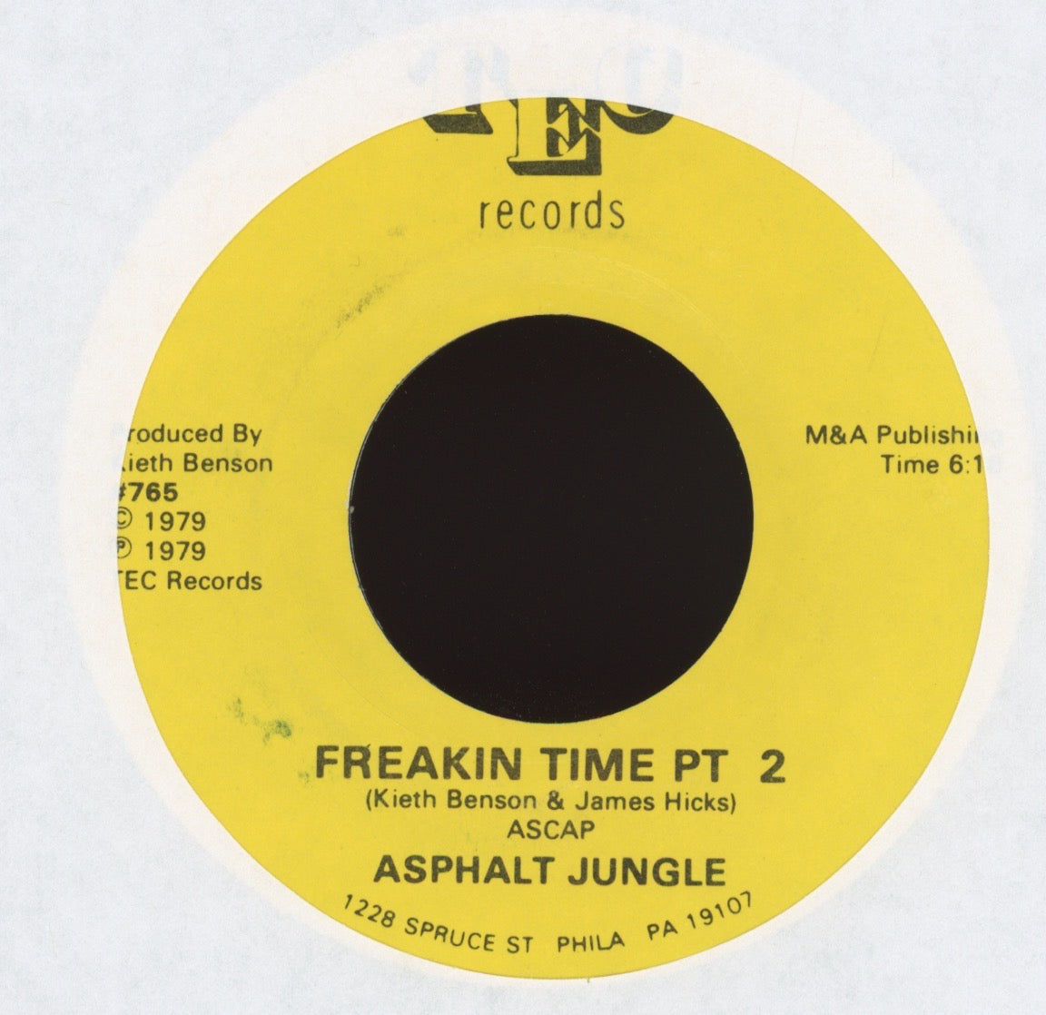 Asphalt Jungle - Freakin' Time on TEC Funk 45