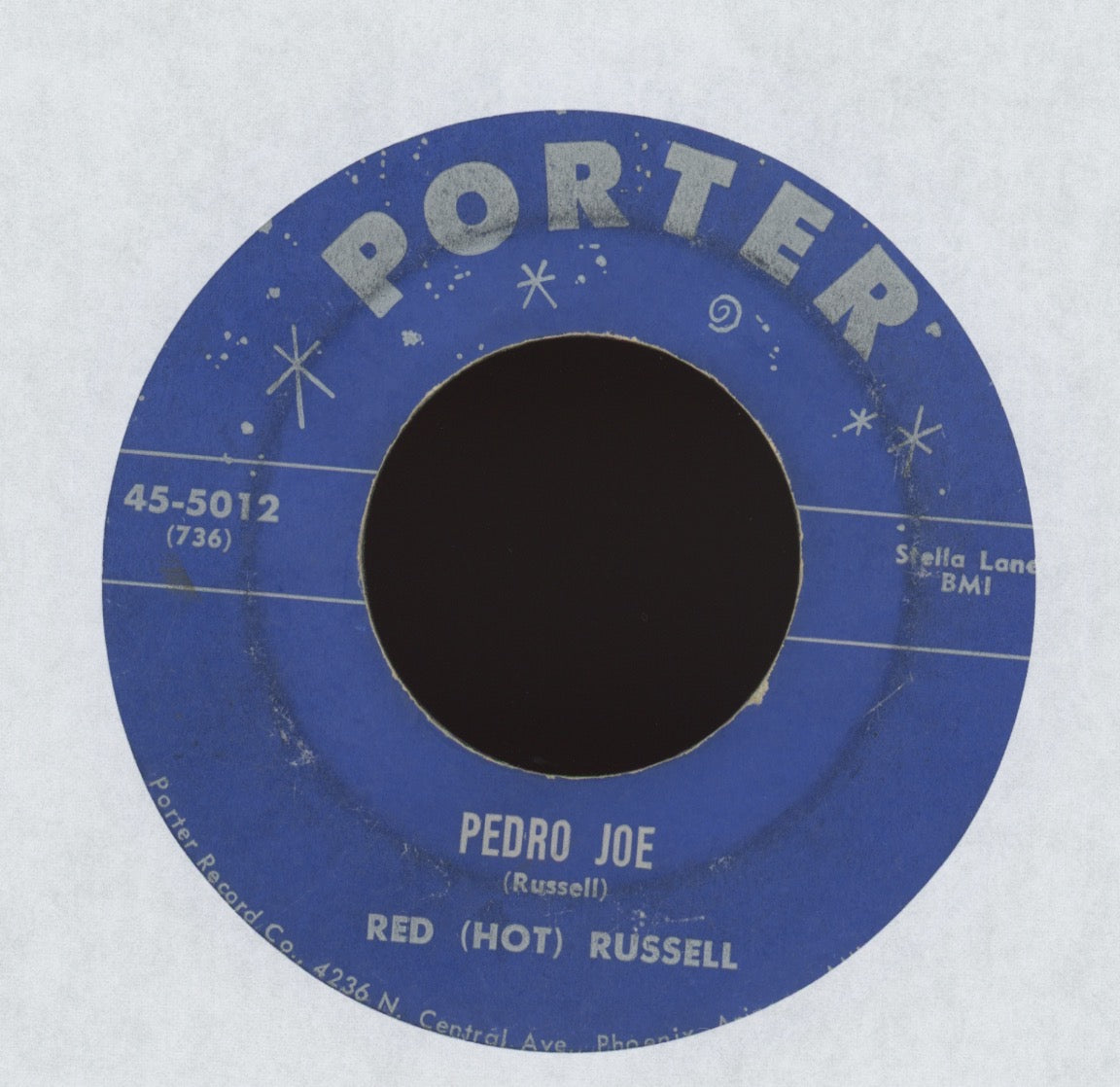 Red (Hot) Russell - Stop on Porter Rockabilly 45