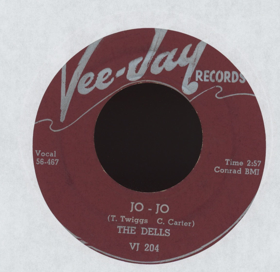 The Dells - Oh What A Nite on Vee Jay R&B Doo Wop 45