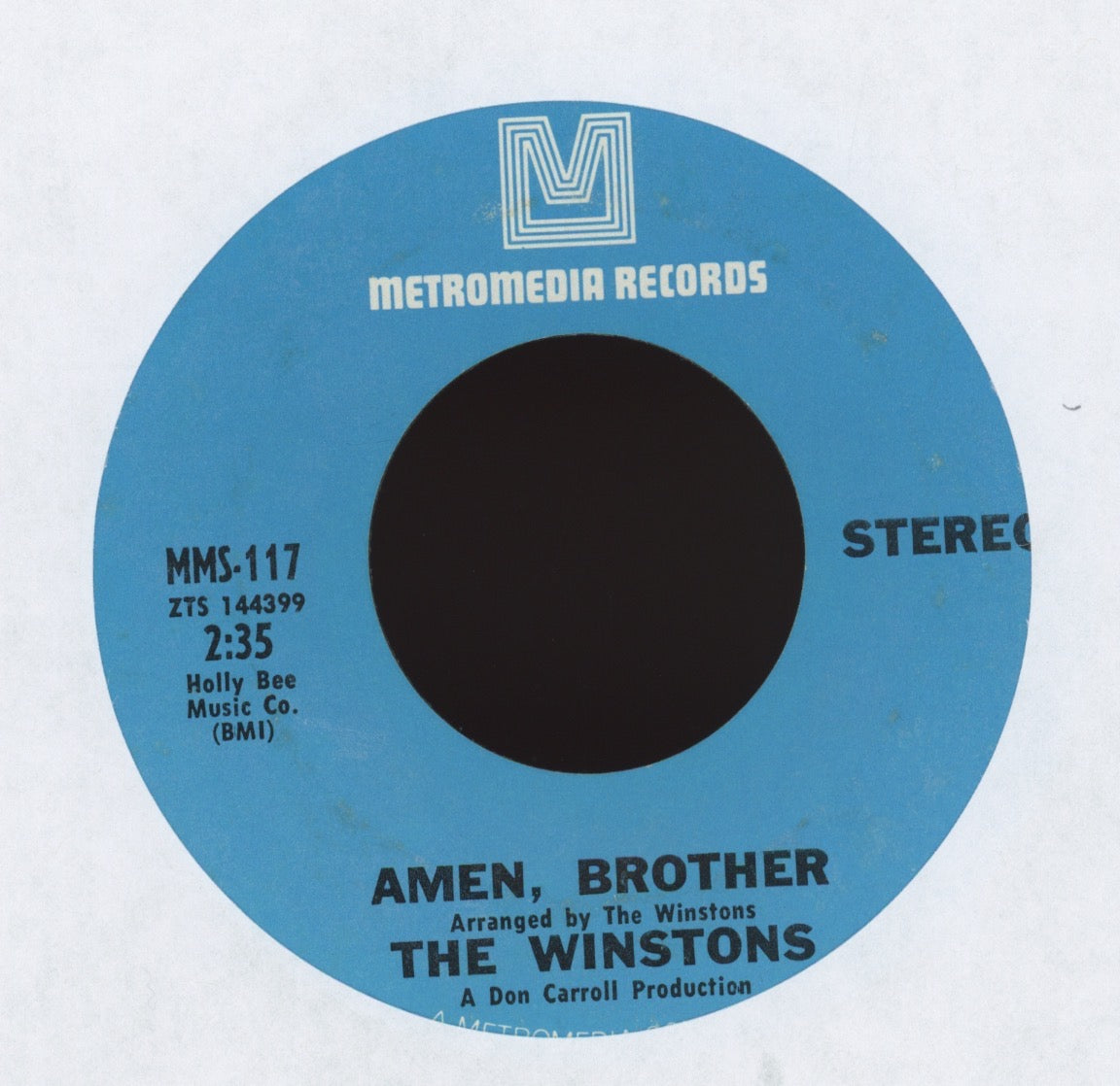 The Winstons - Amen, Brother on Metromedia Funk 45 Breaks