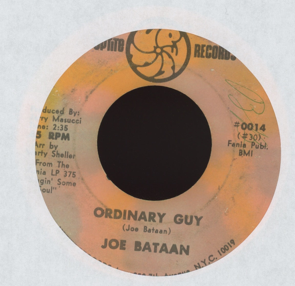 Joe Bataan - Crystal Blue Persuasion on Uptite Latin Soul 45