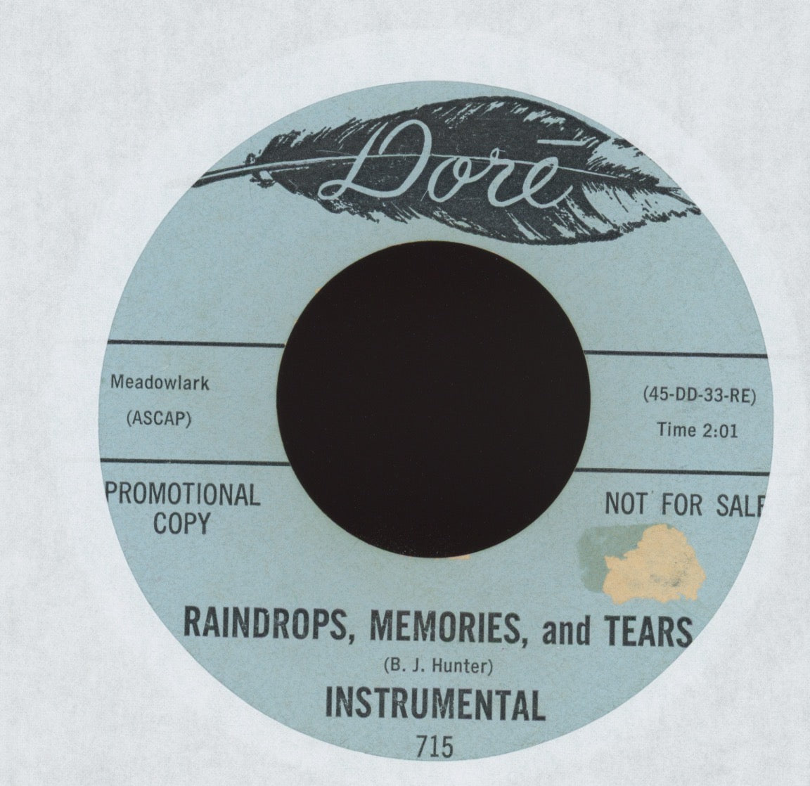 The Superbs - Baby Baby All The Time on Dore Promo Northern Soul 45