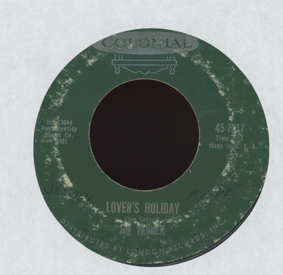Joe Tanner - The Battle on Colonial Rockabilly Popcorn 45
