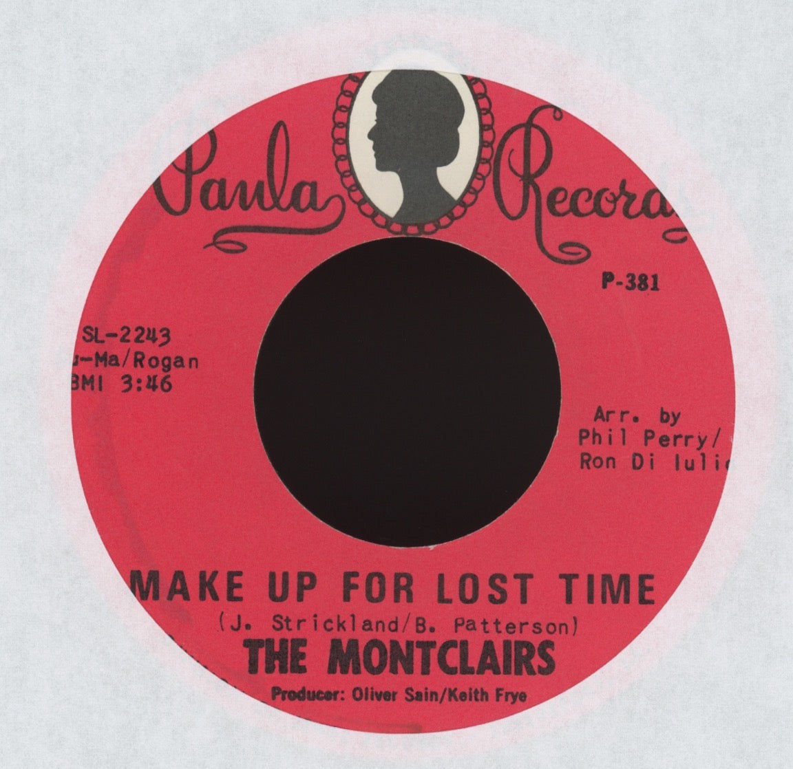 The Montclairs - Make Up For Lost Time on Paula Sweet Soul 45