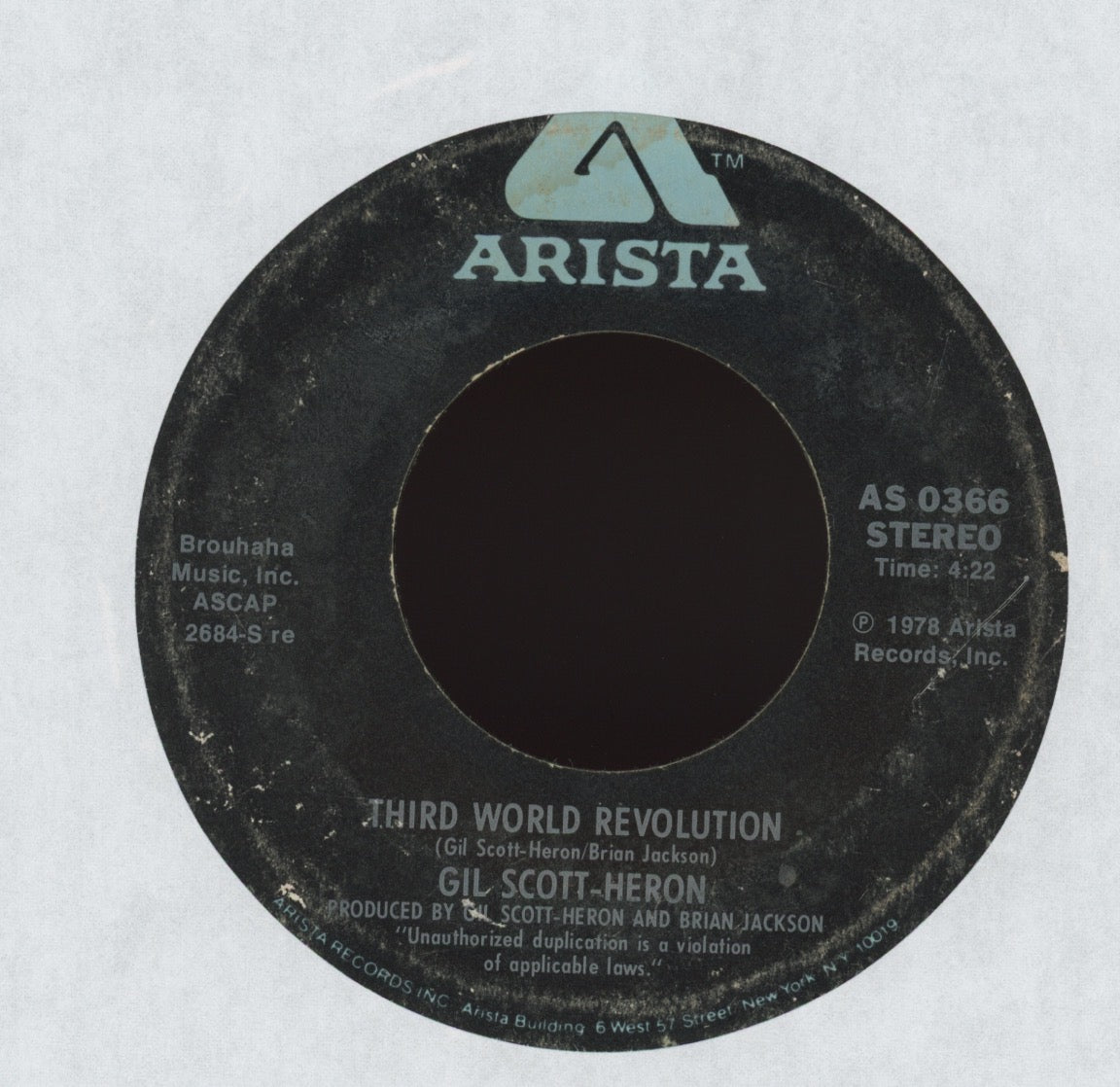 Gil Scott-Heron - Angel Dust on Arista Soul Jazz Funk 45