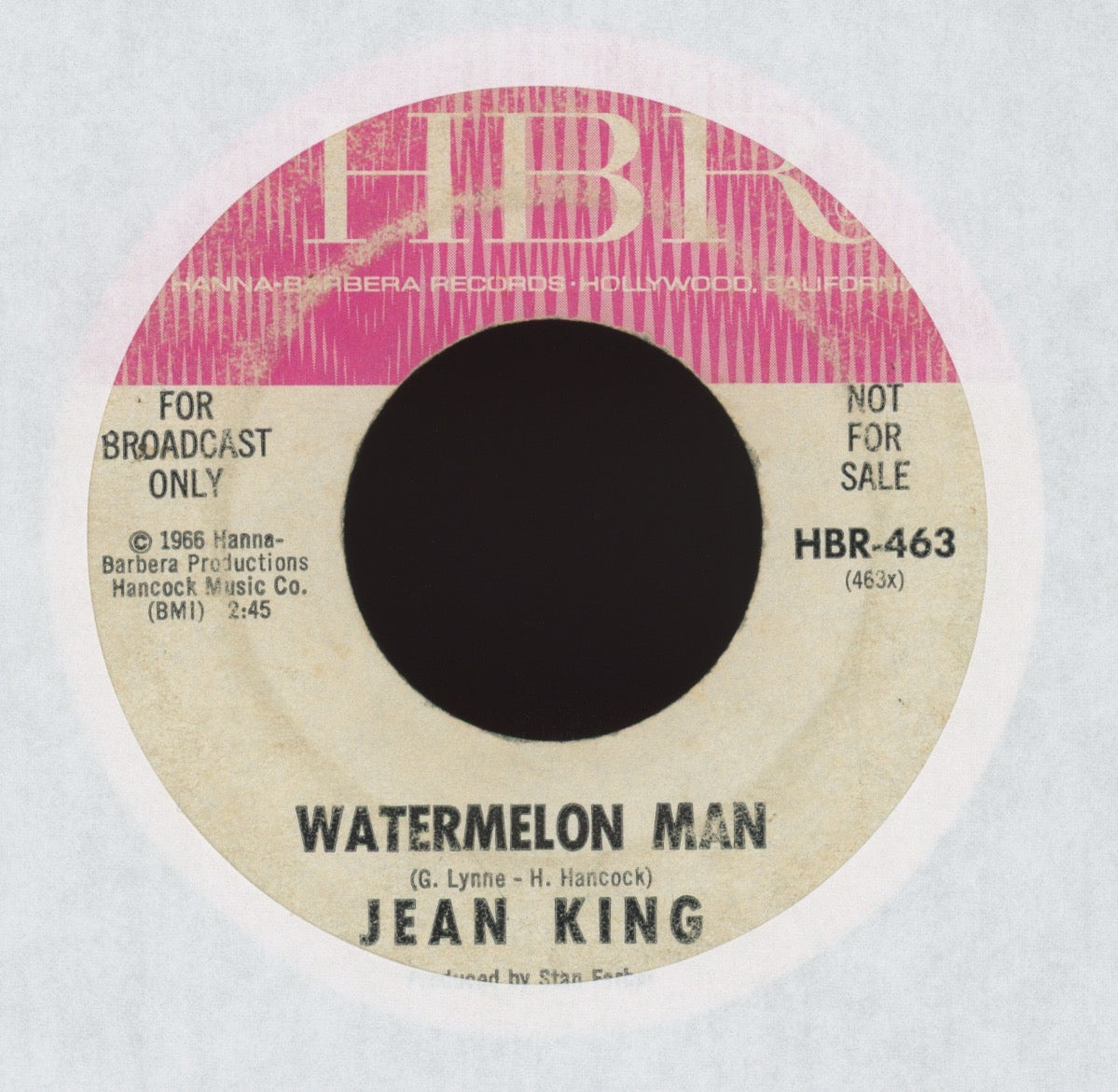 Jean King - Watermelon Man on HBR Promo R&B Mod Soul 45