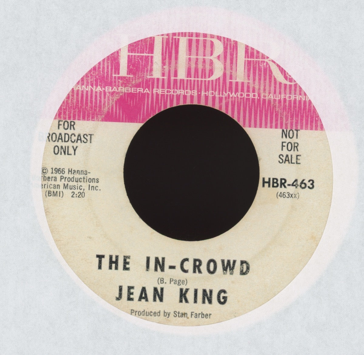 Jean King - Watermelon Man on HBR Promo R&B Mod Soul 45