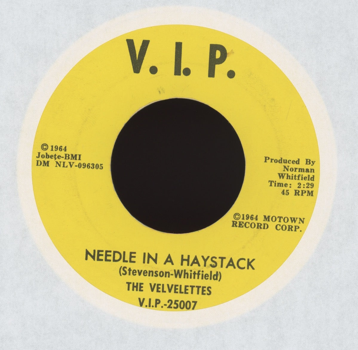 The Velvelettes - Needle In A Haystack on V.I.P. Northern Soul 45