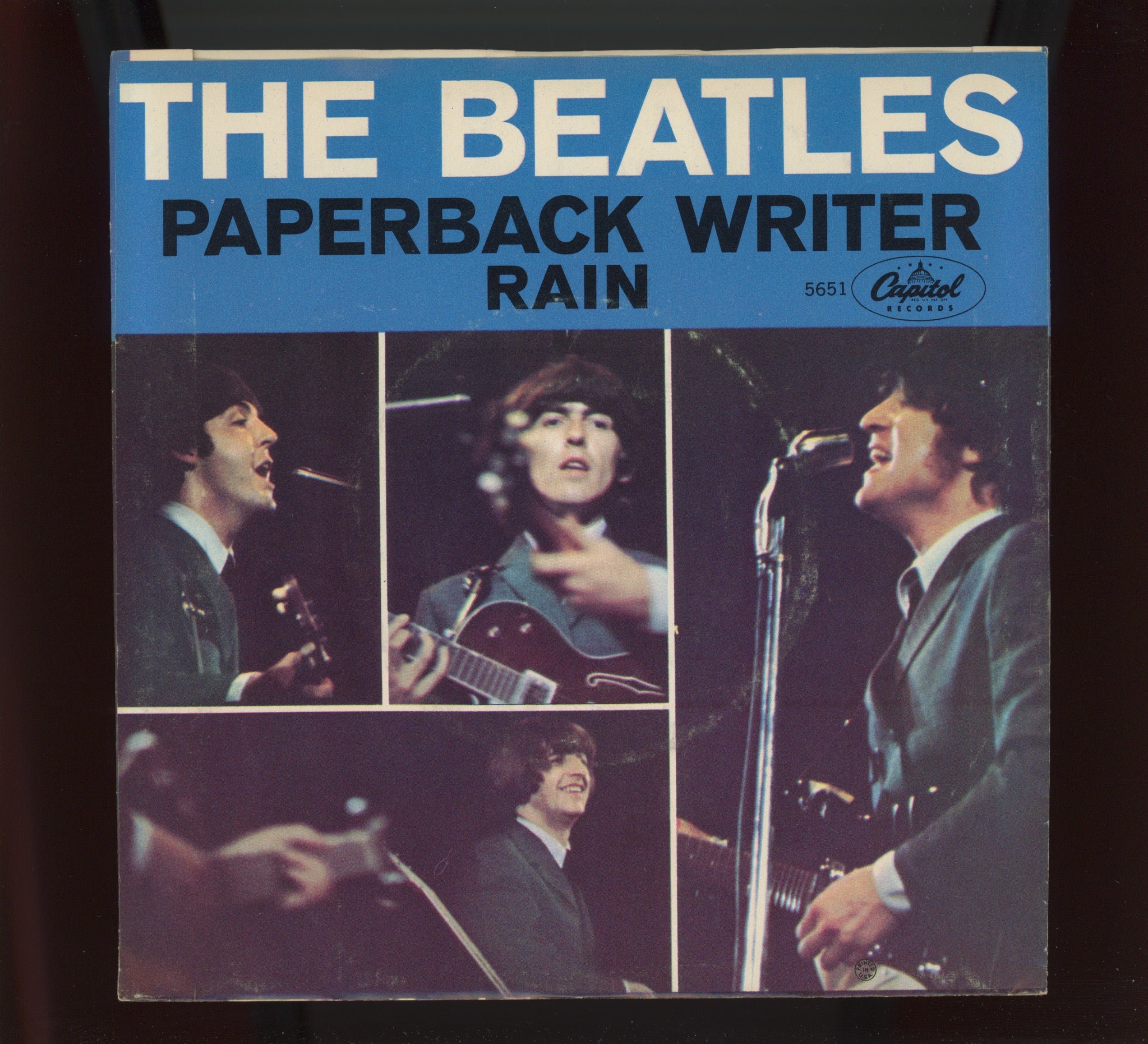 The Beatles - Paperback Writer / Rain on Capitol 45 With Picture Sleeve