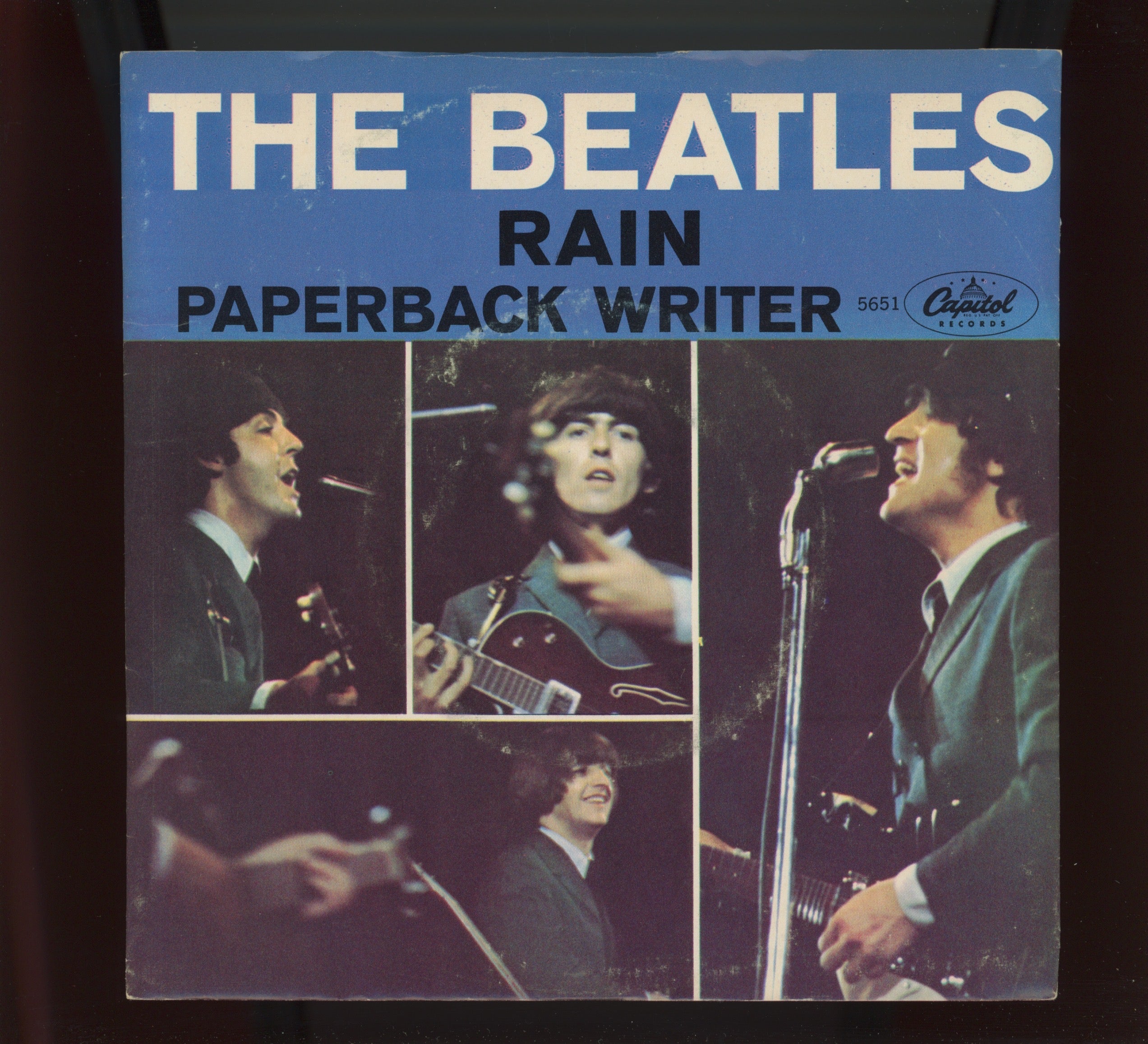 The Beatles - Paperback Writer / Rain on Capitol 45 With Picture Sleeve