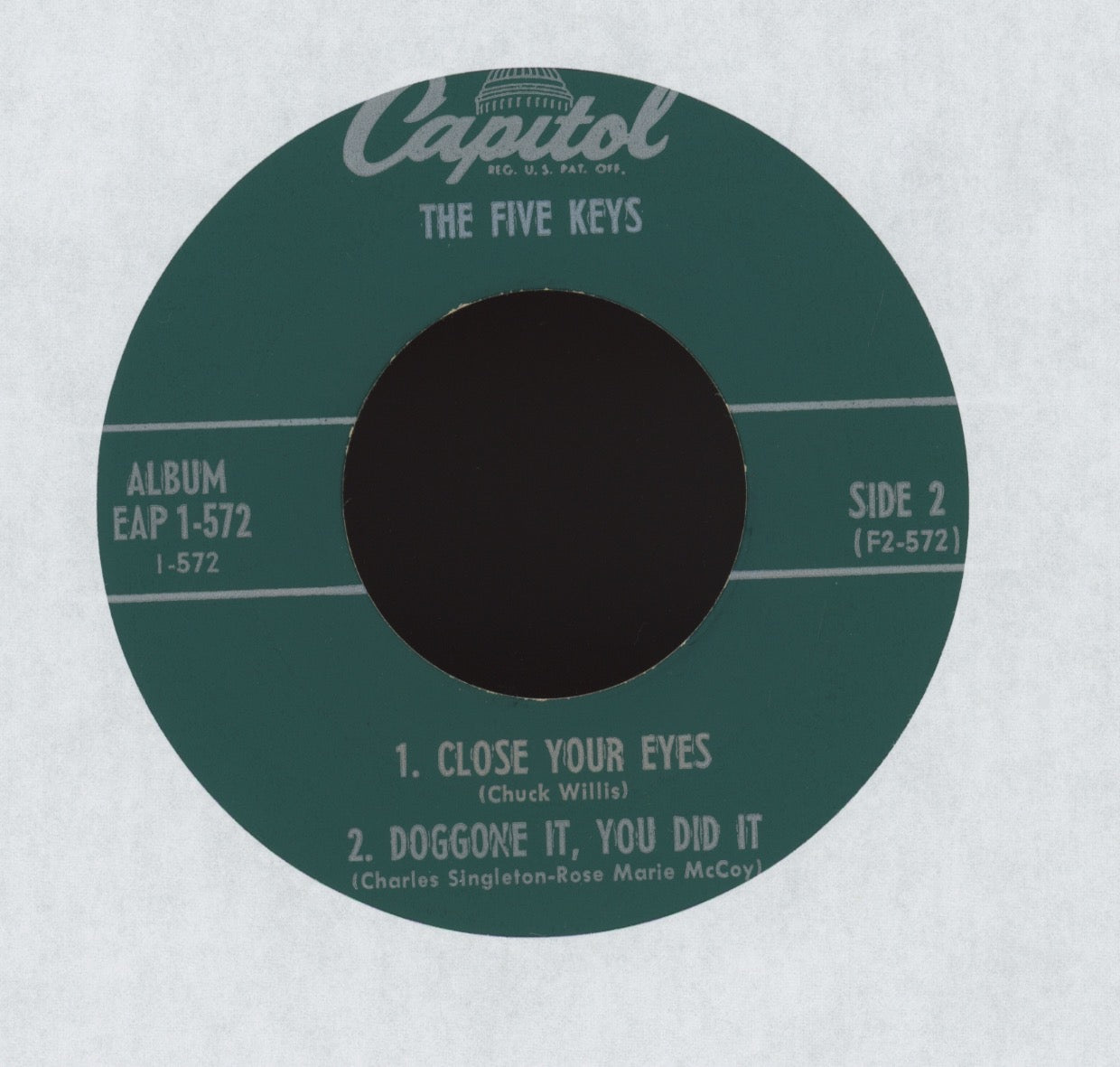 The Five Keys - Ling Ting Tong on Capitol R&B 45 EP With Cover