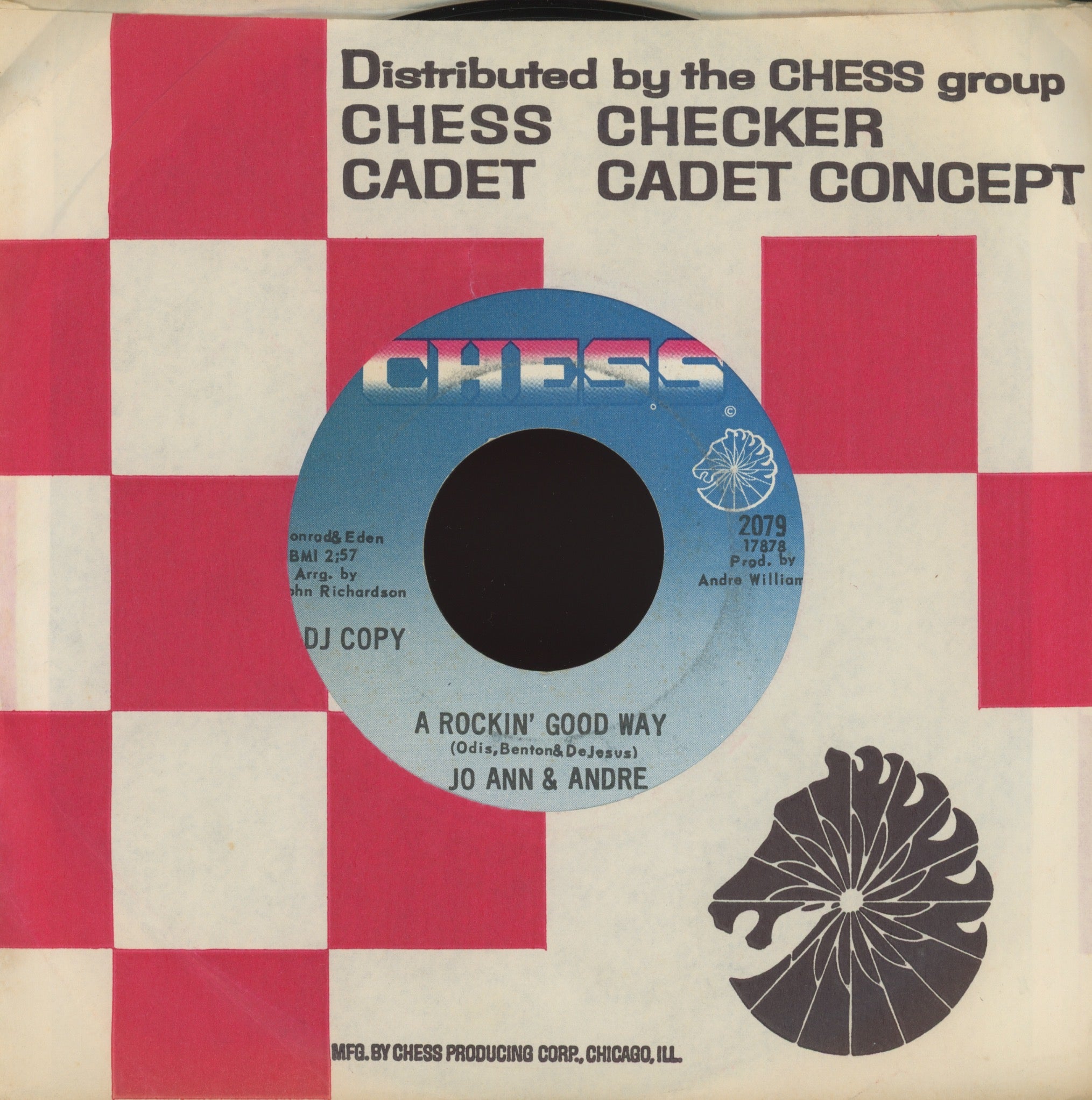 Jo Ann & Andre - A Rockin' Good Way on Chess Promo Funk 45