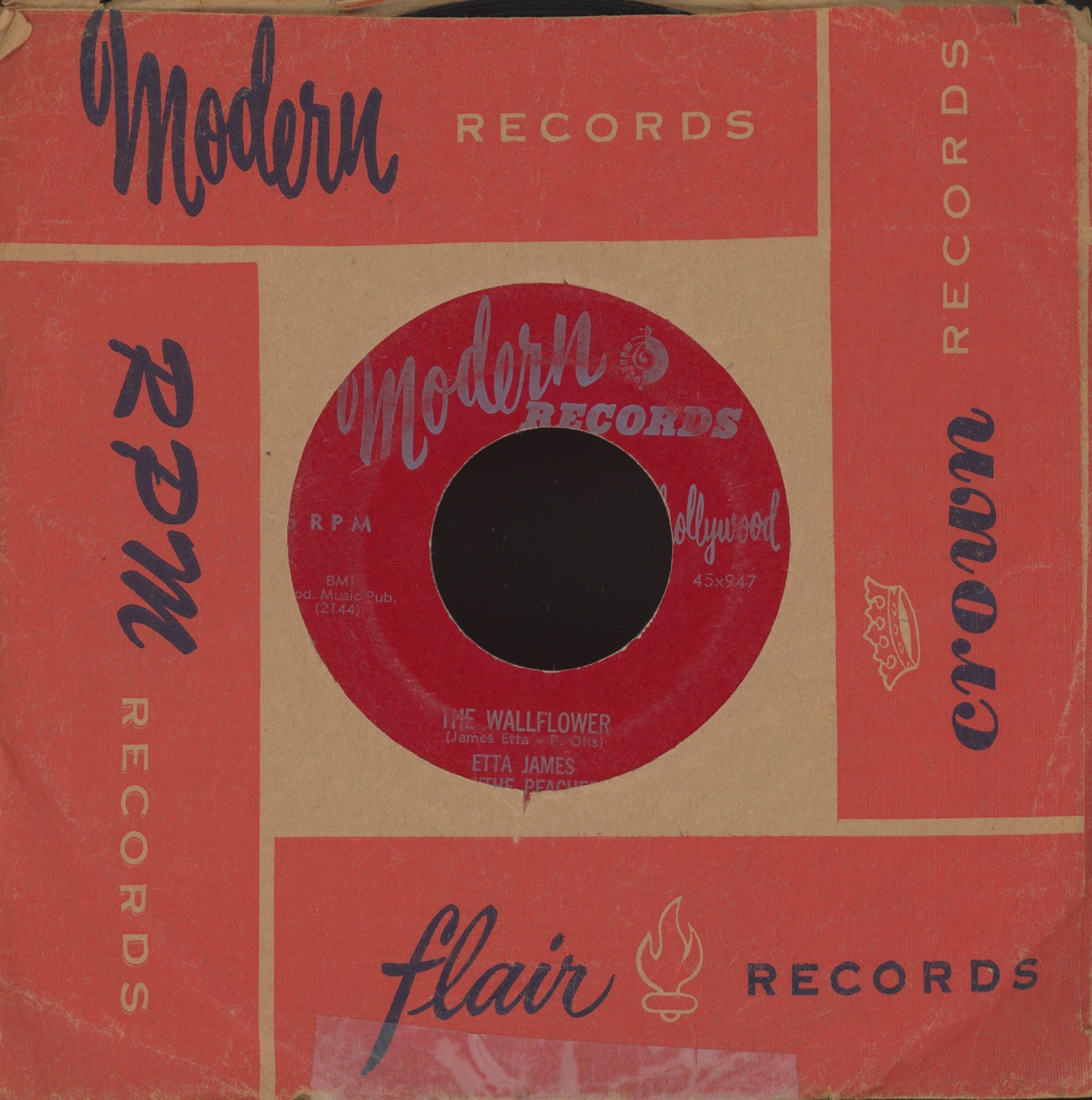 Etta James And The Peaches - The Wallflower on Modern R&B 45