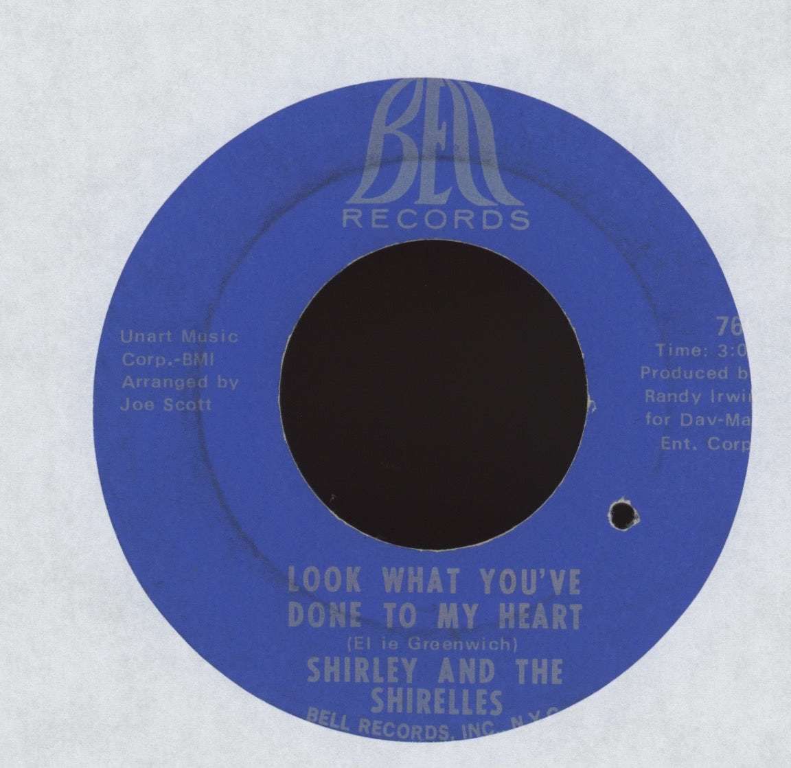 Shirley Owens & The Shirelles - Look What You've Done To My Heart on Bell Northern Soul 45