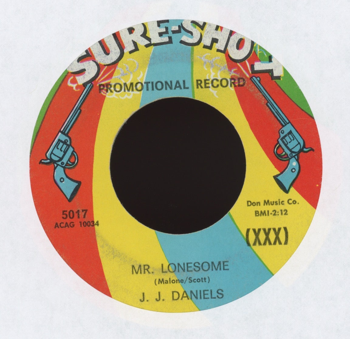 J.J. Daniels - Mr. Lonesome on Sure Shot Promo Northern Soul 45