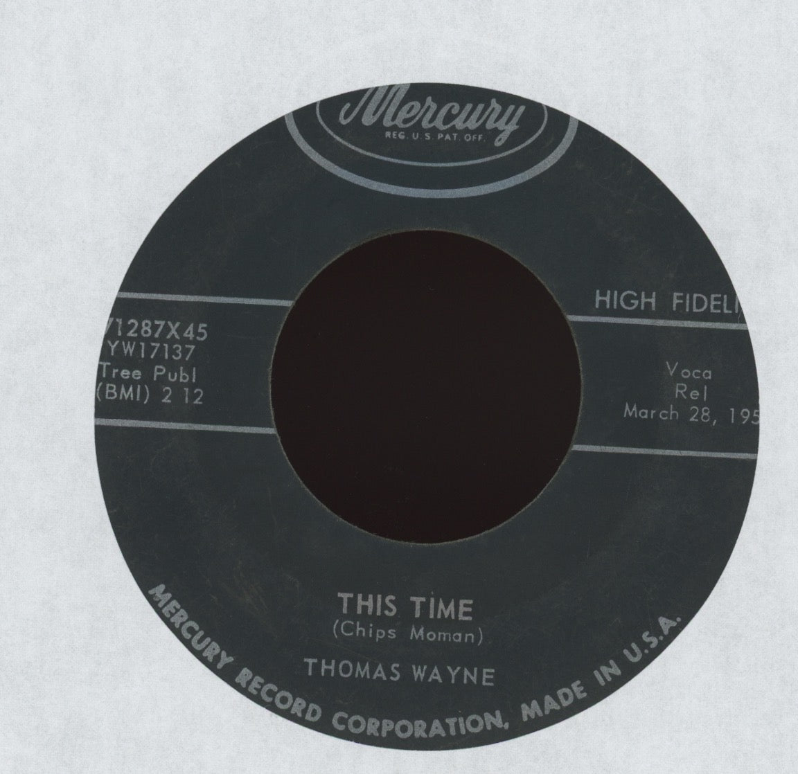 Thomas Wayne - You're The One That Done It on Mercury Rockabilly 45