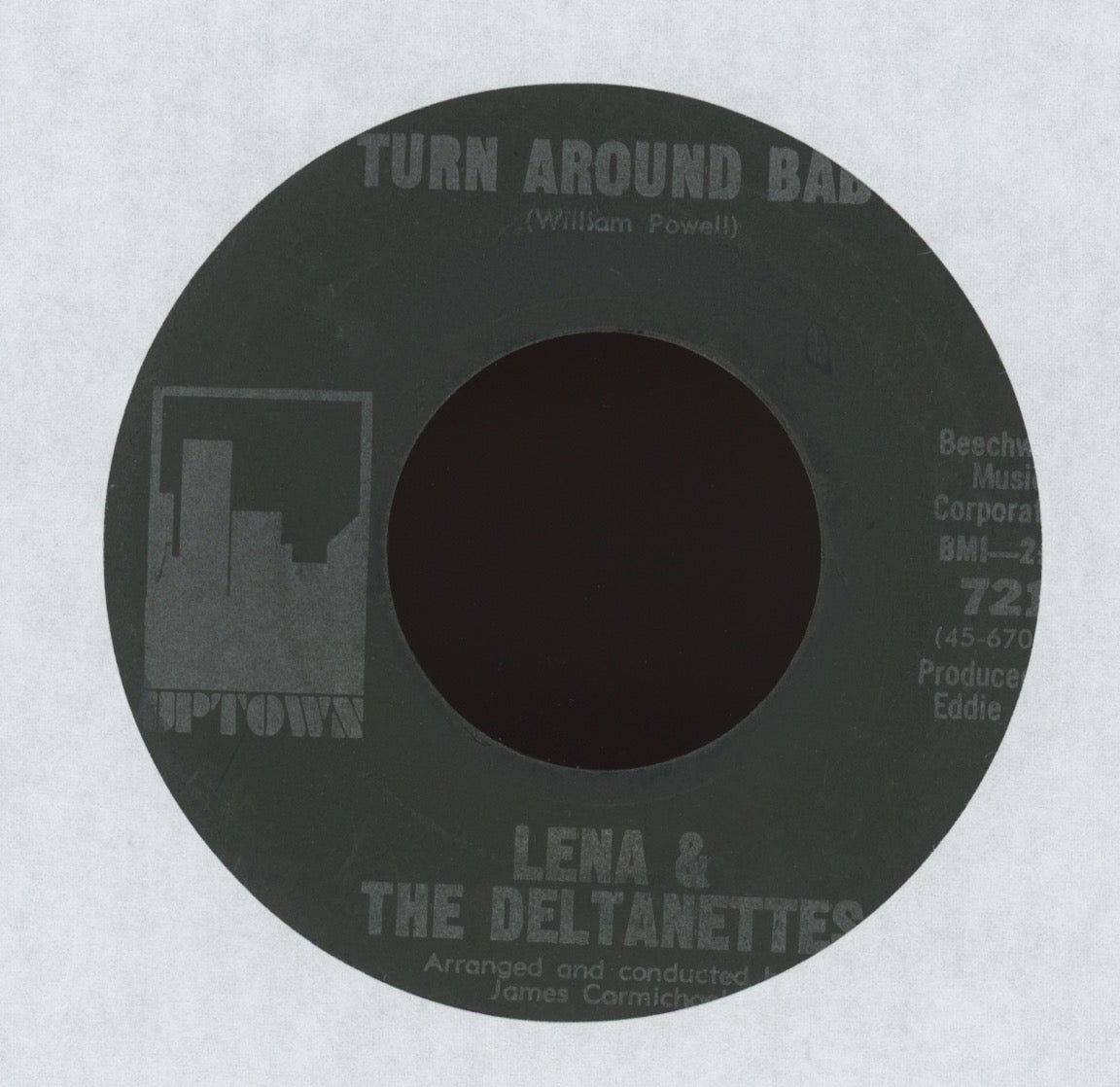 Lena & The Deltanettes - Turn Around Baby on Uptown Northern Soul 45