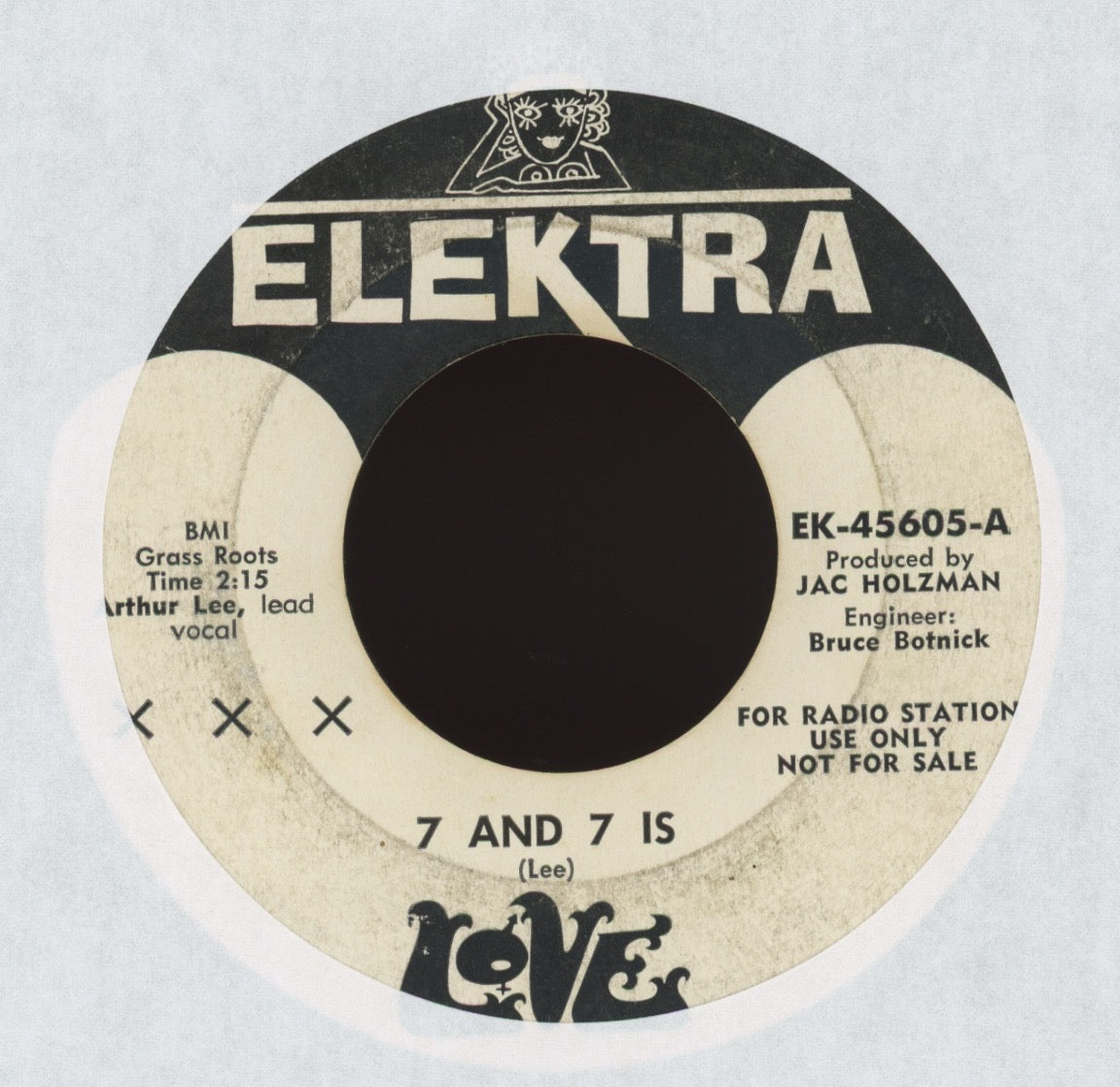 Love - 7 And 7 Is on Elektra Promo Garage 45