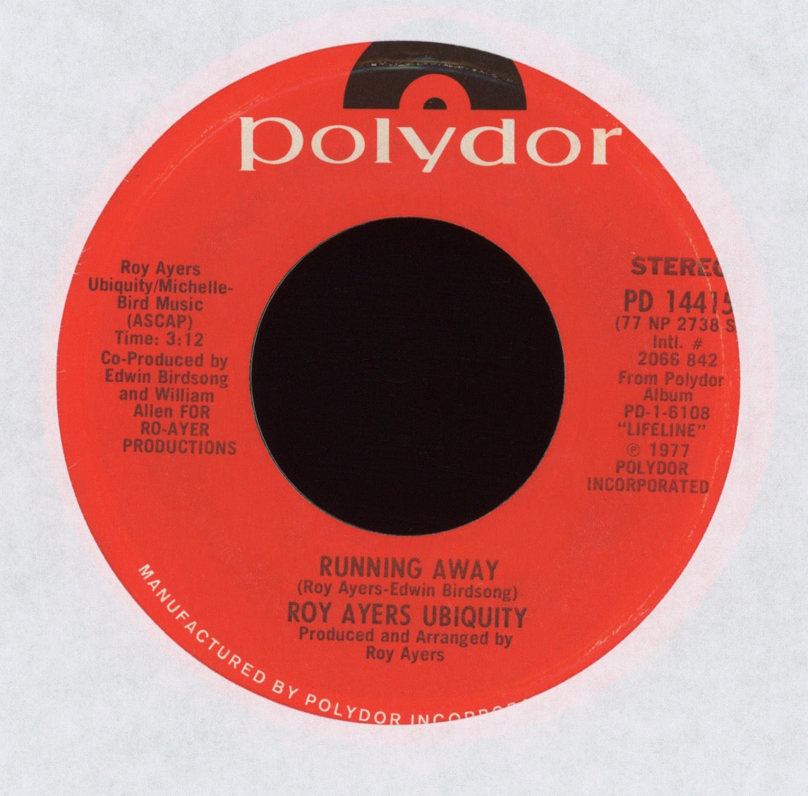 Roy Ayers Ubiquity - Running Away on Polydor Jazz Funk 45