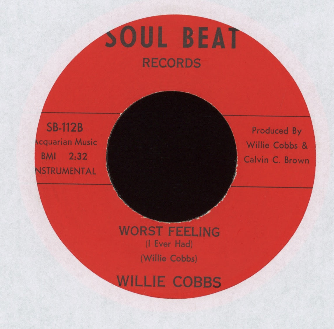 Willie Cobbs - Eating Dry Onions (Sitting In The Alley Crying For Bread) on Soul Beat R&B 45