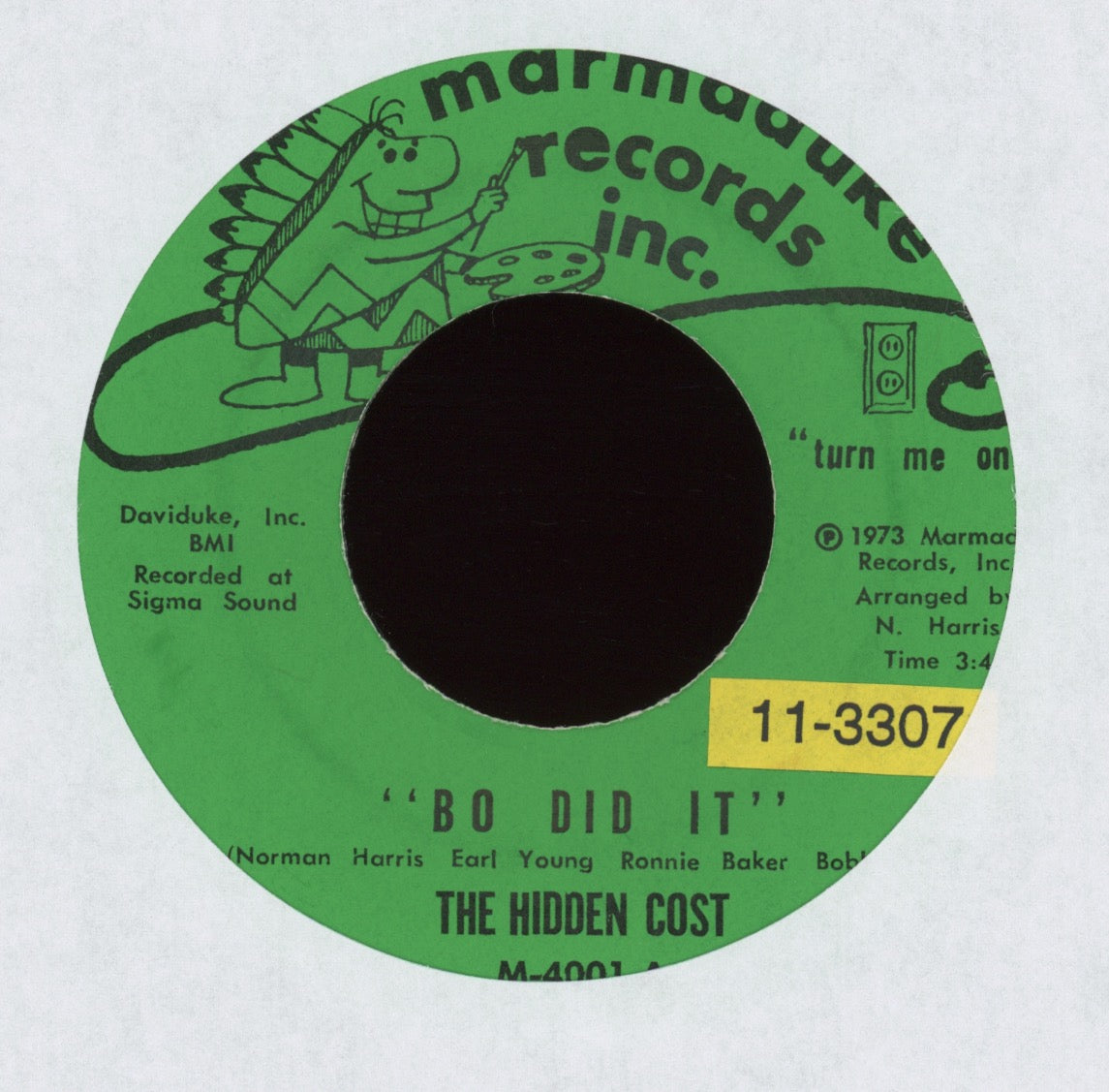 The Hidden Cost - Bo Did It on Marmaduke Funk 45