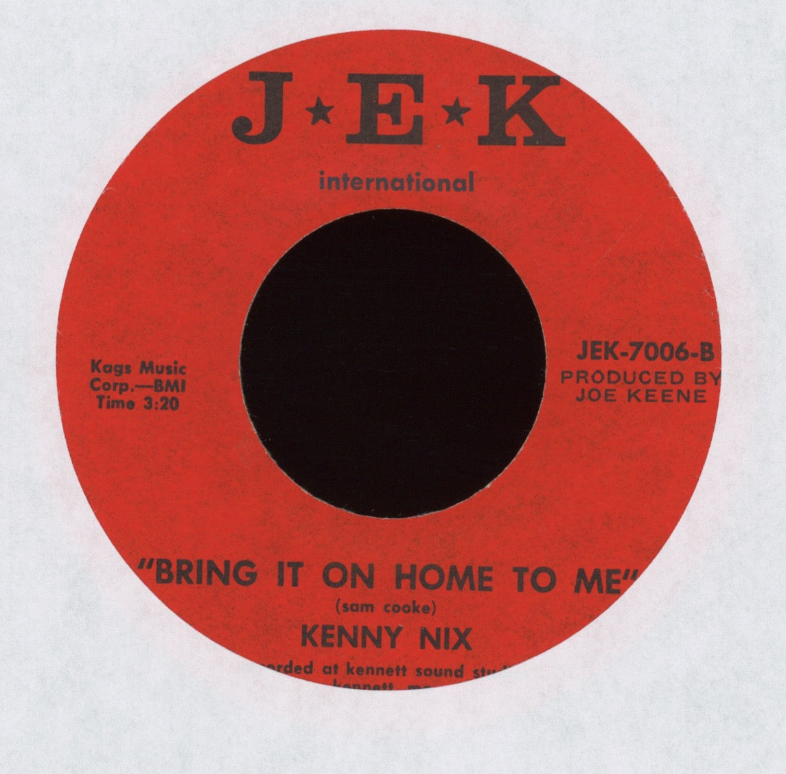 Kenny Nix - Stagger Lee on JEK Country Rocker 45