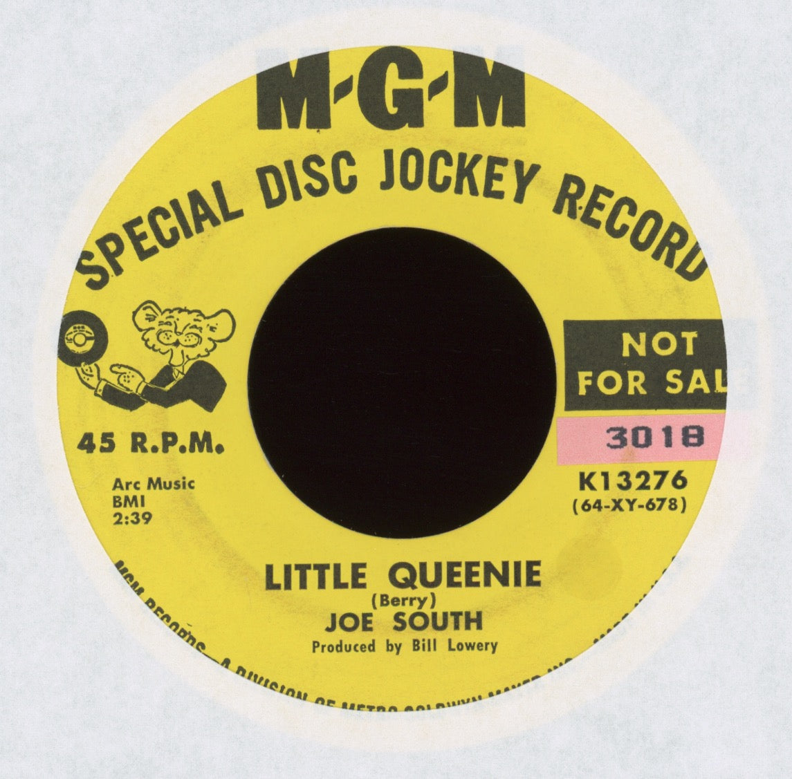 Joe South - Little Queenie on MGM Promo Rockabilly 45