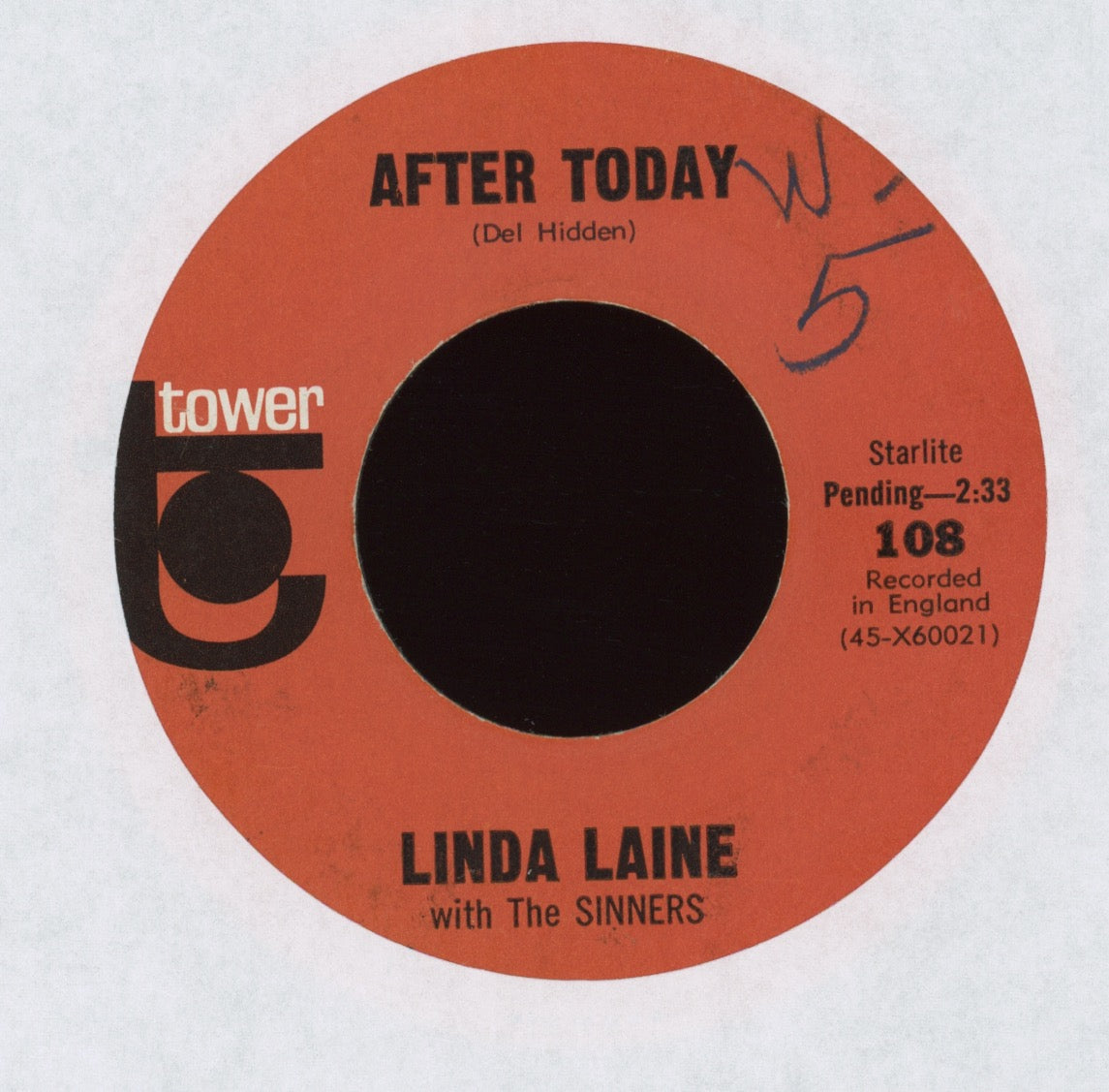 Linda Laine - Low Grades And High Fever on Tower Teen R&B 45