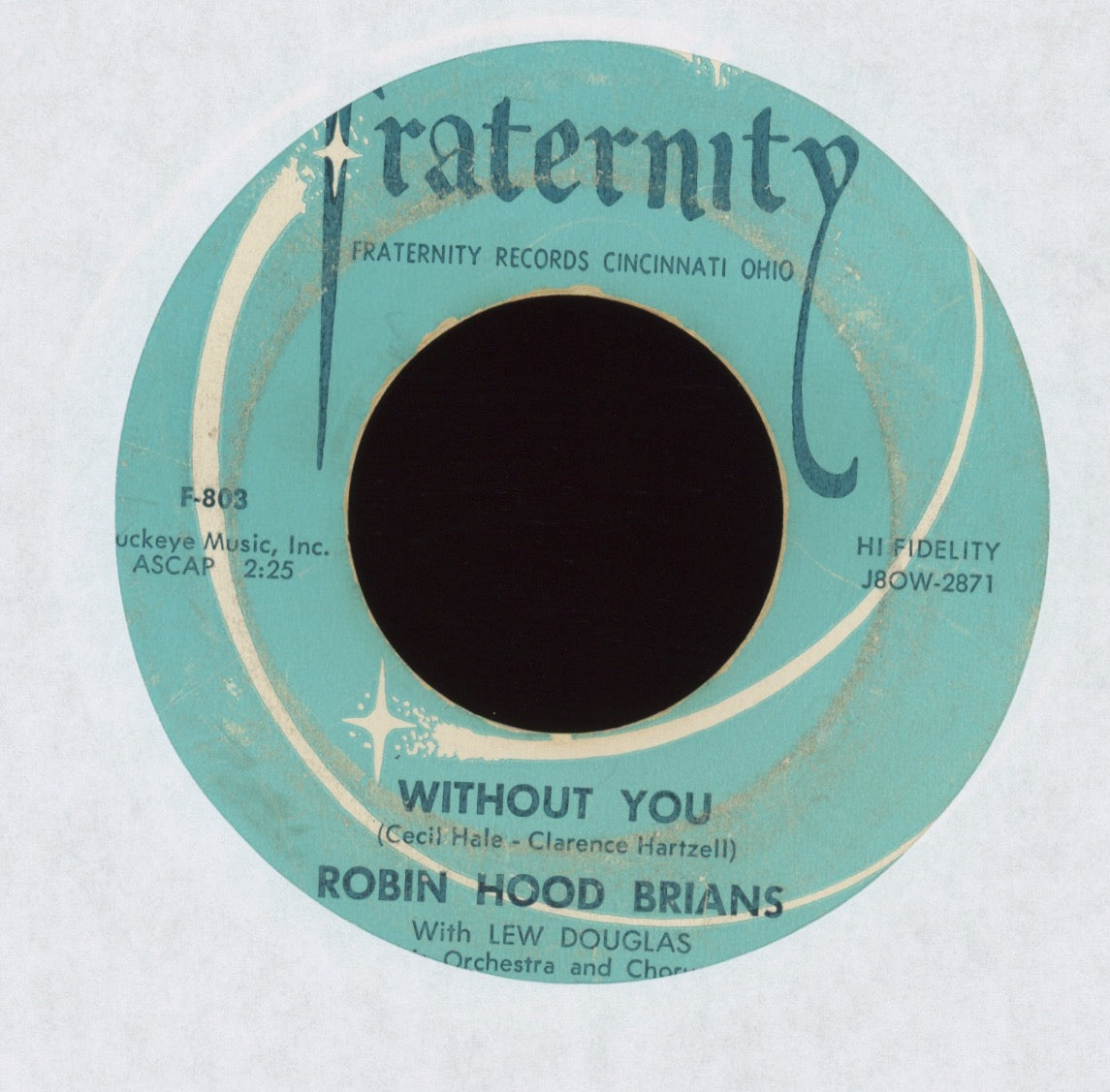 Robin Hood Brians - Dis A Itty Bit! on Fraternity Rockabilly 45