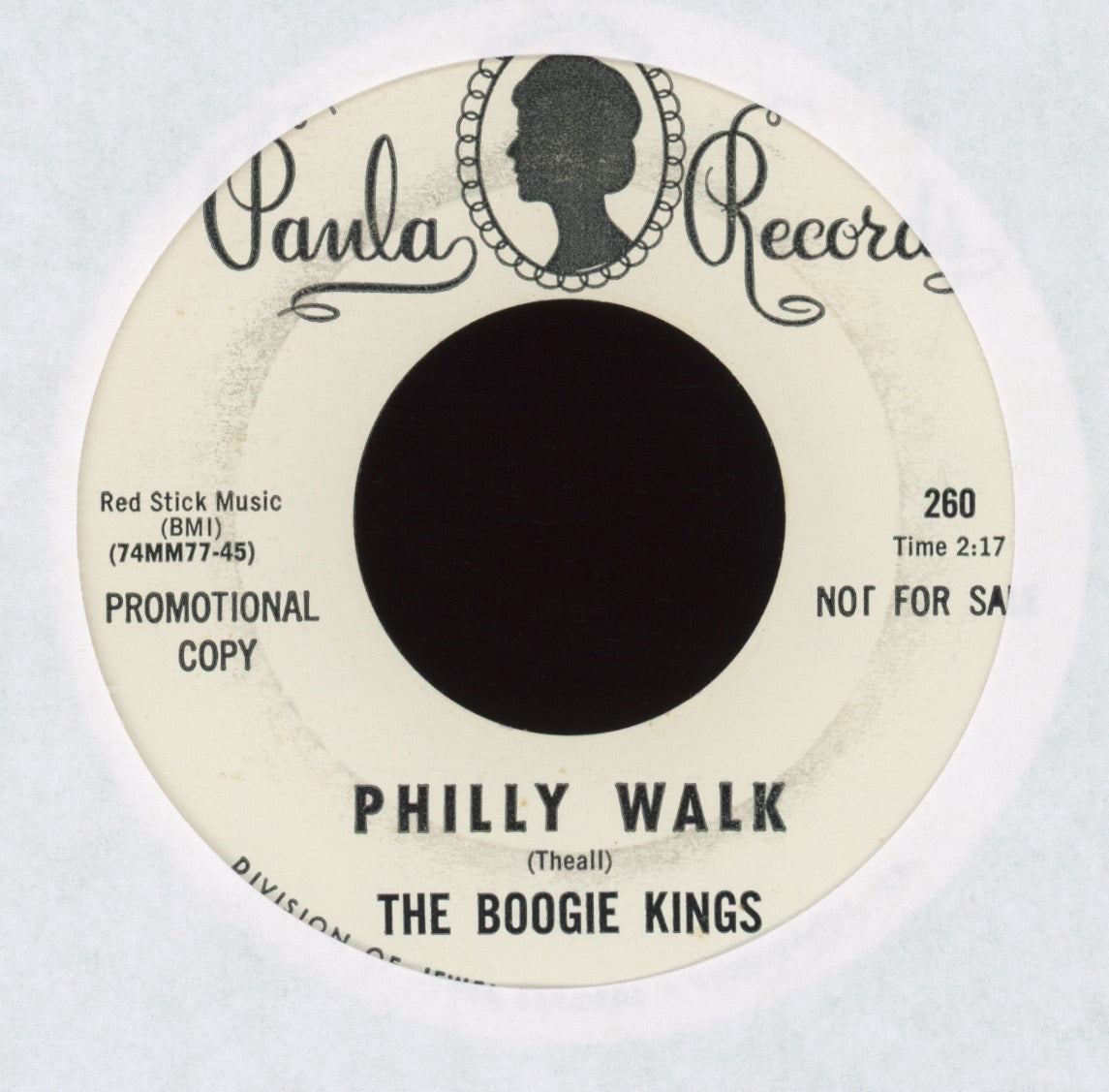 The Boogie Kings - Philly Walk on Paula Promo Funk 45