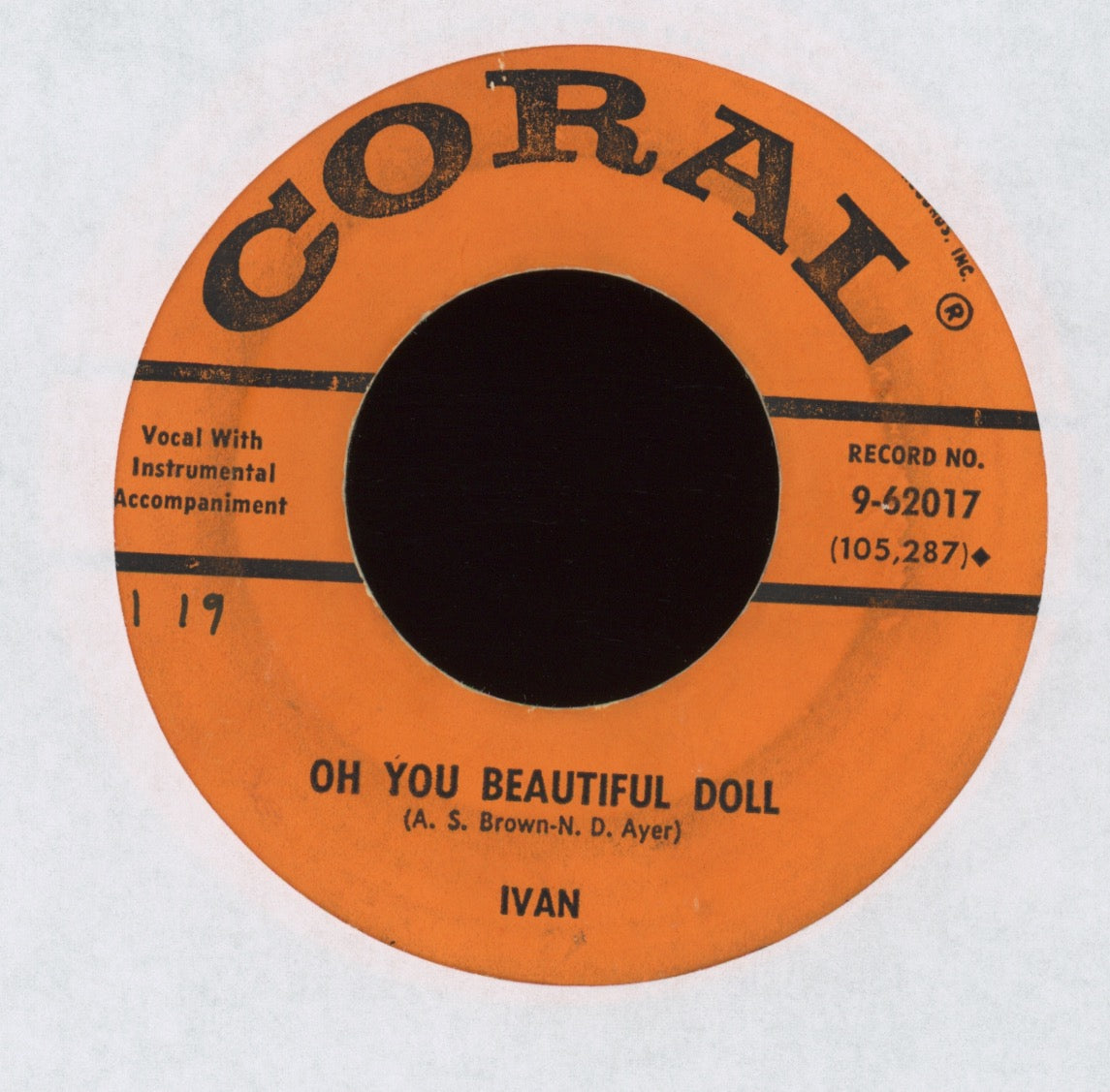 Ivan - Real Wild Child on Coral Rockabilly 45