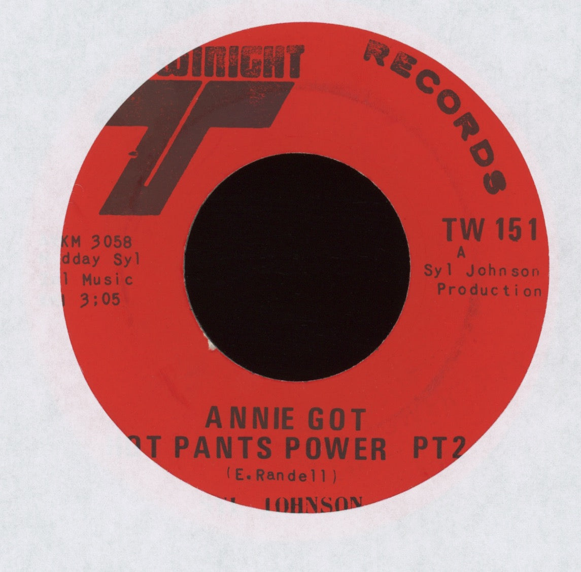 Syl Johnson - Annie Got Hot Pants Power on Twinight Funk 45