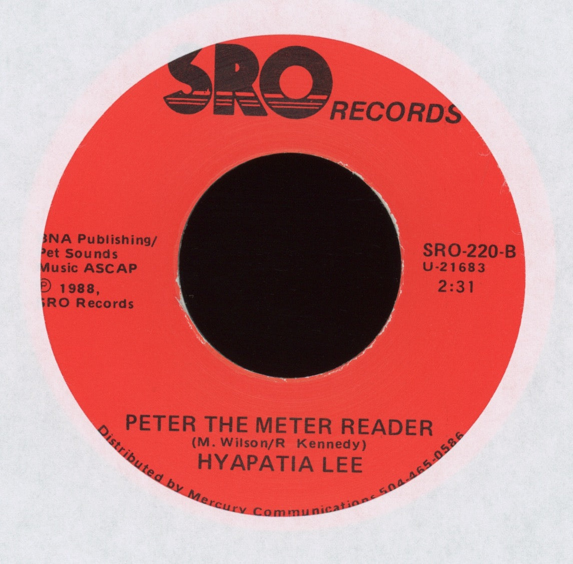 Hyapatia Lee - Telephone Man on SRO Risque Novelty Pop 45