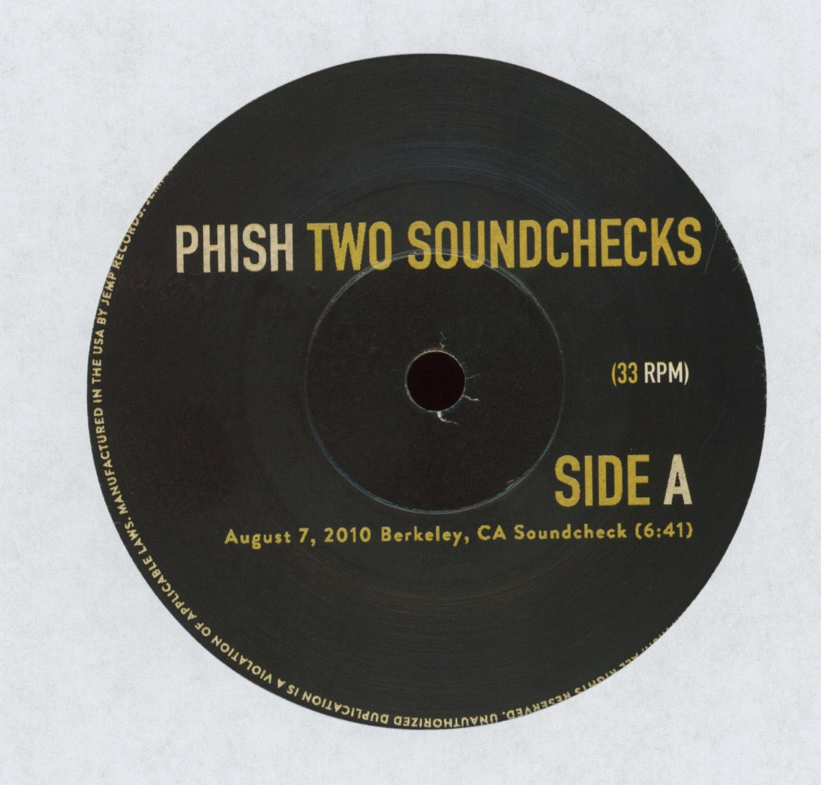 Phish - Two Soundchecks on Jemp RSD 2011 Ltd Numbered 7"