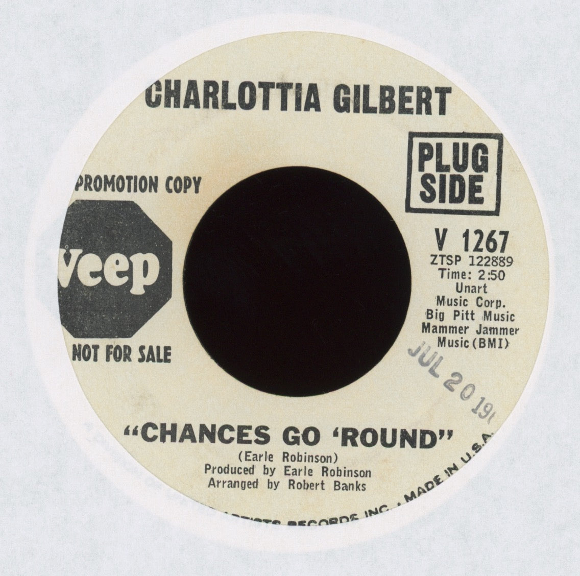 Charlottia Gilbert - Falling In Love With Him on Veep Promo Sweet Soul 45