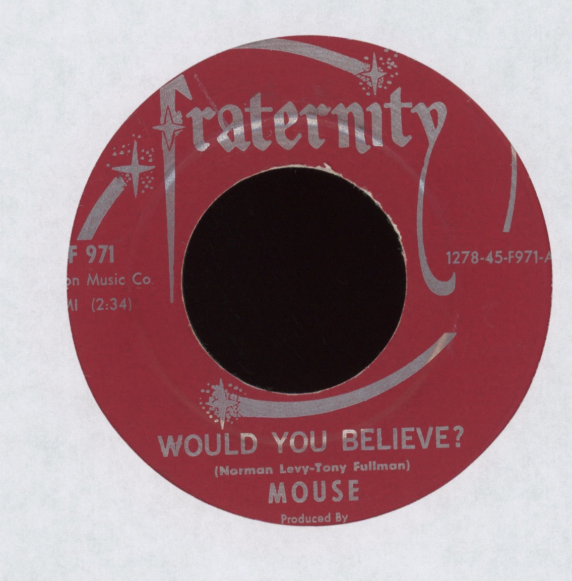 Mouse - Like I Know You Do on Fraternity Garage 45