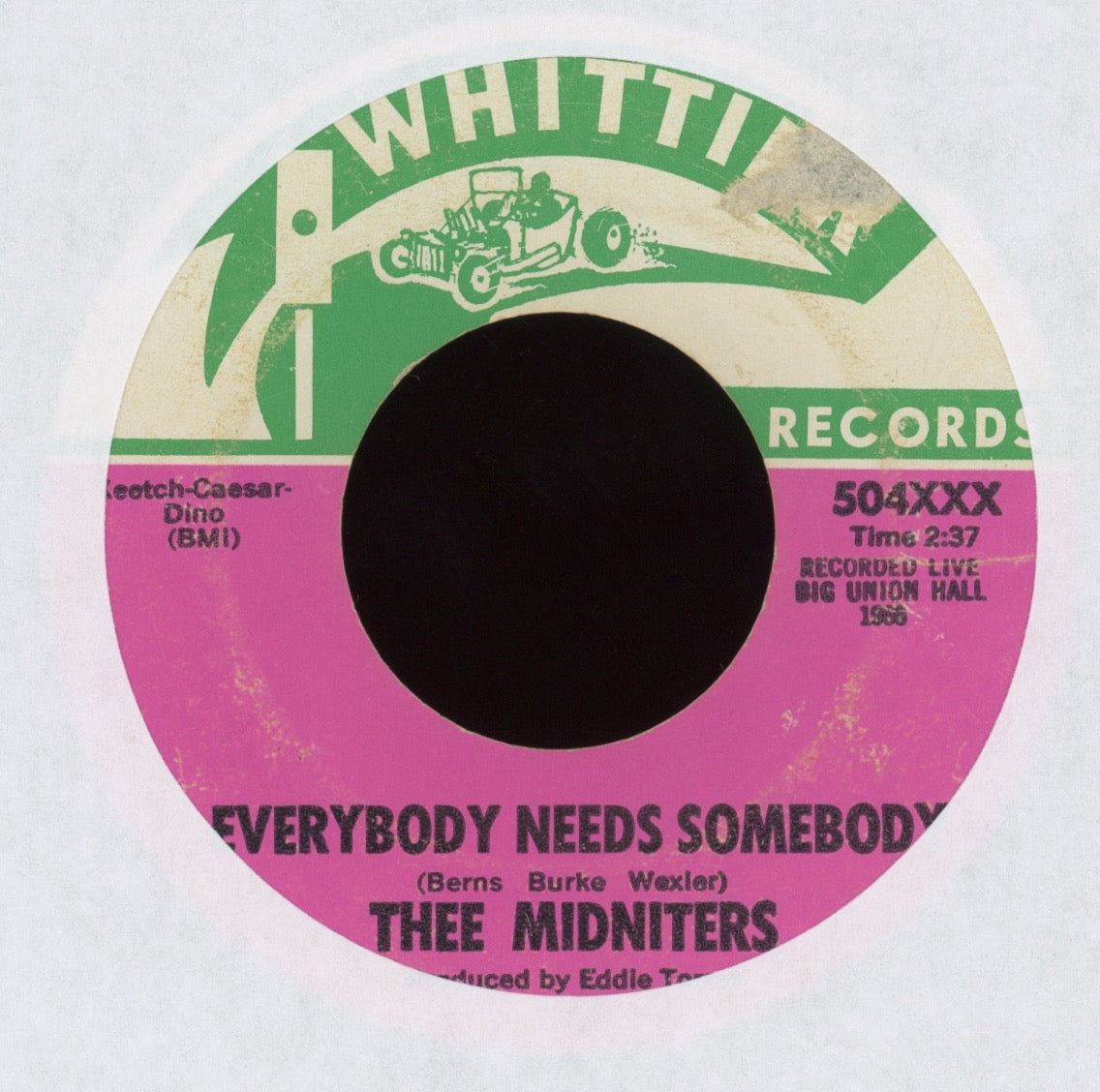 Thee Midniters - Never Knew I Had It So Bad on Whittier Garage 45