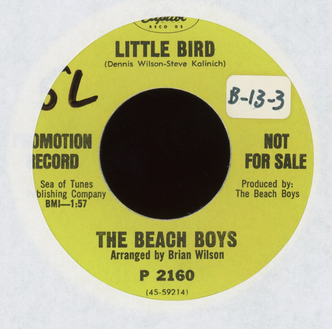 The Beach Boys - Friends on Capitol Star Line Promo Reissue Rock 45