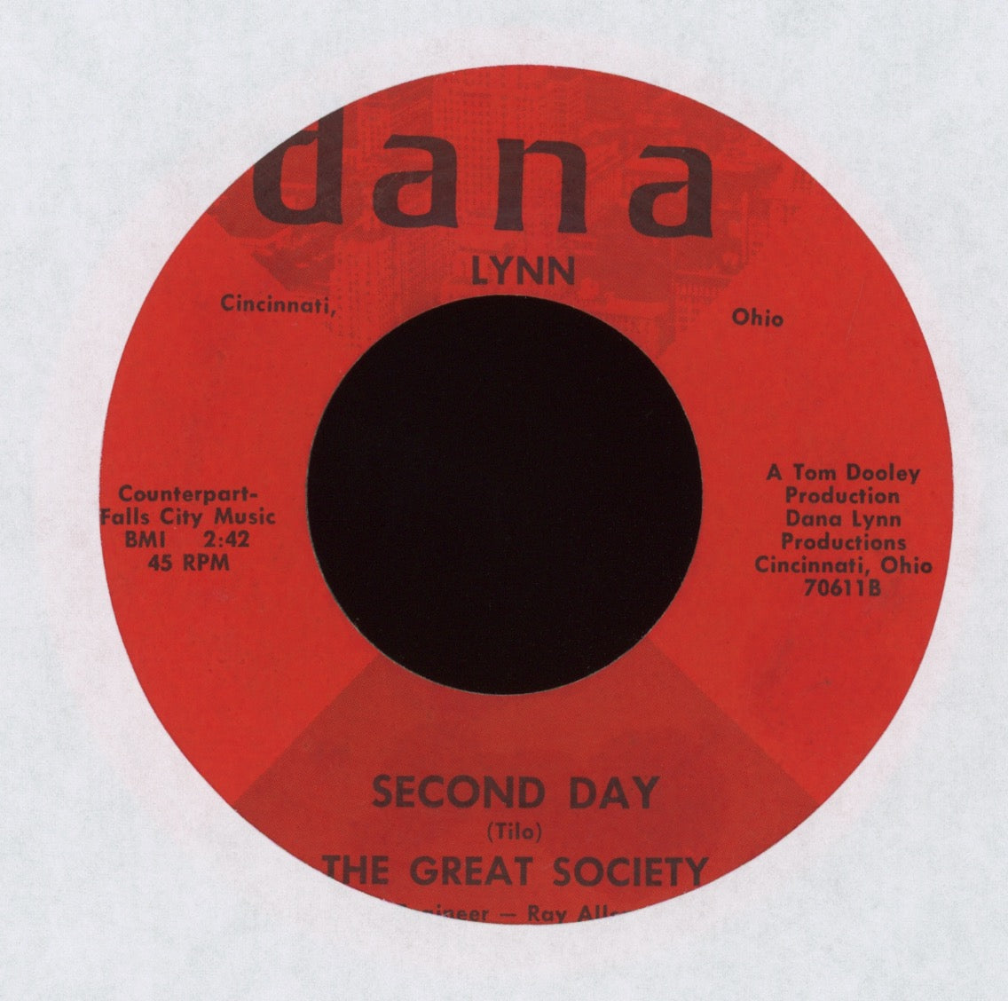 The Great Society - She's Got It On Her Mind on Dana Garage 45