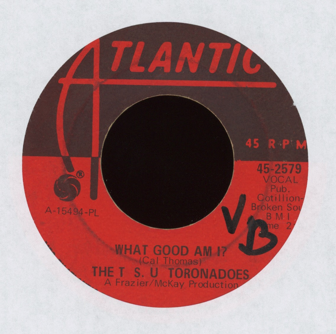 The T.S.U. Toronadoes - What Good Am I? on Atlantic Crossover Soul 45