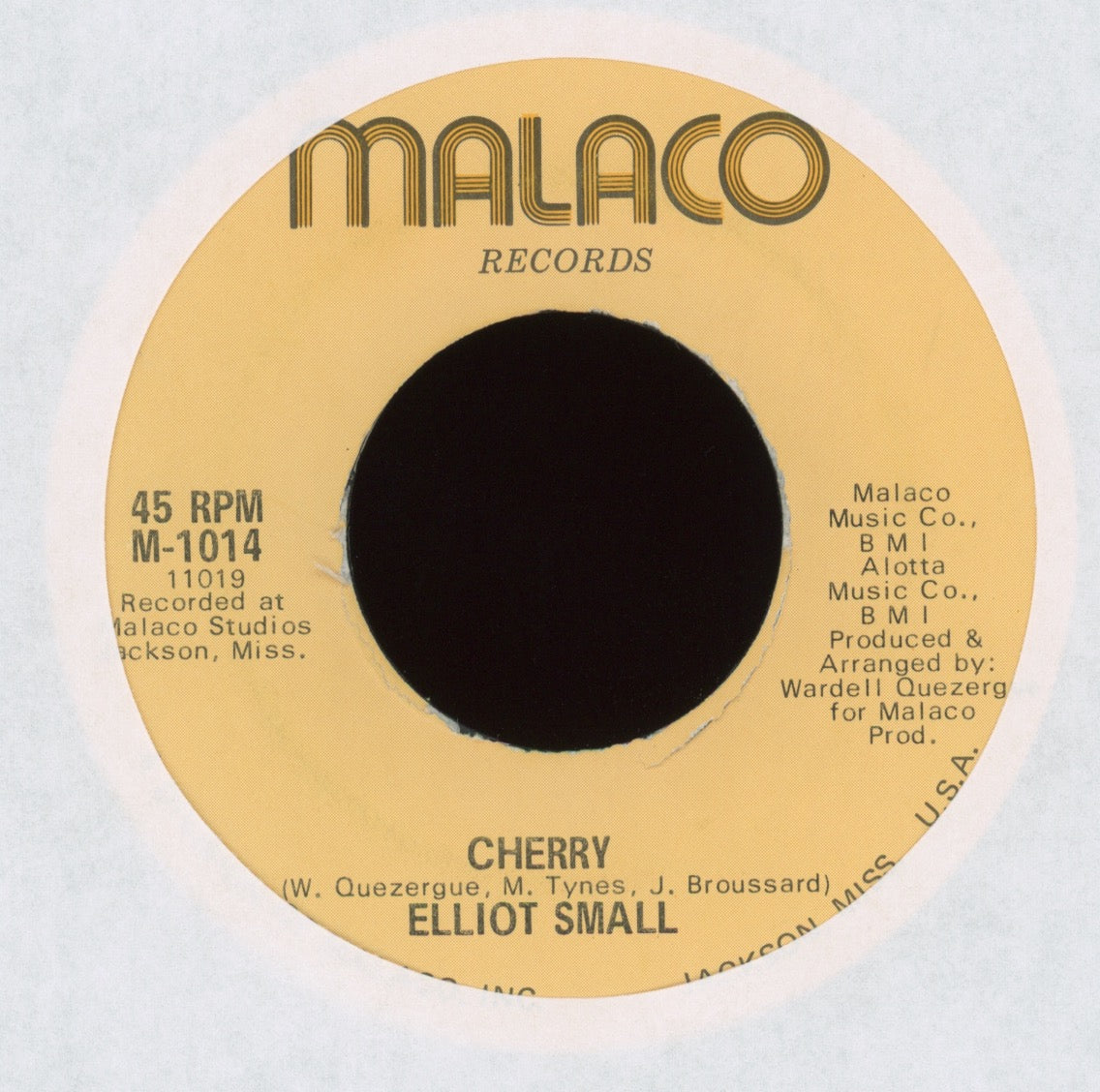 Elliott Small Elliot - Separation on Malaco Soul Funk 45