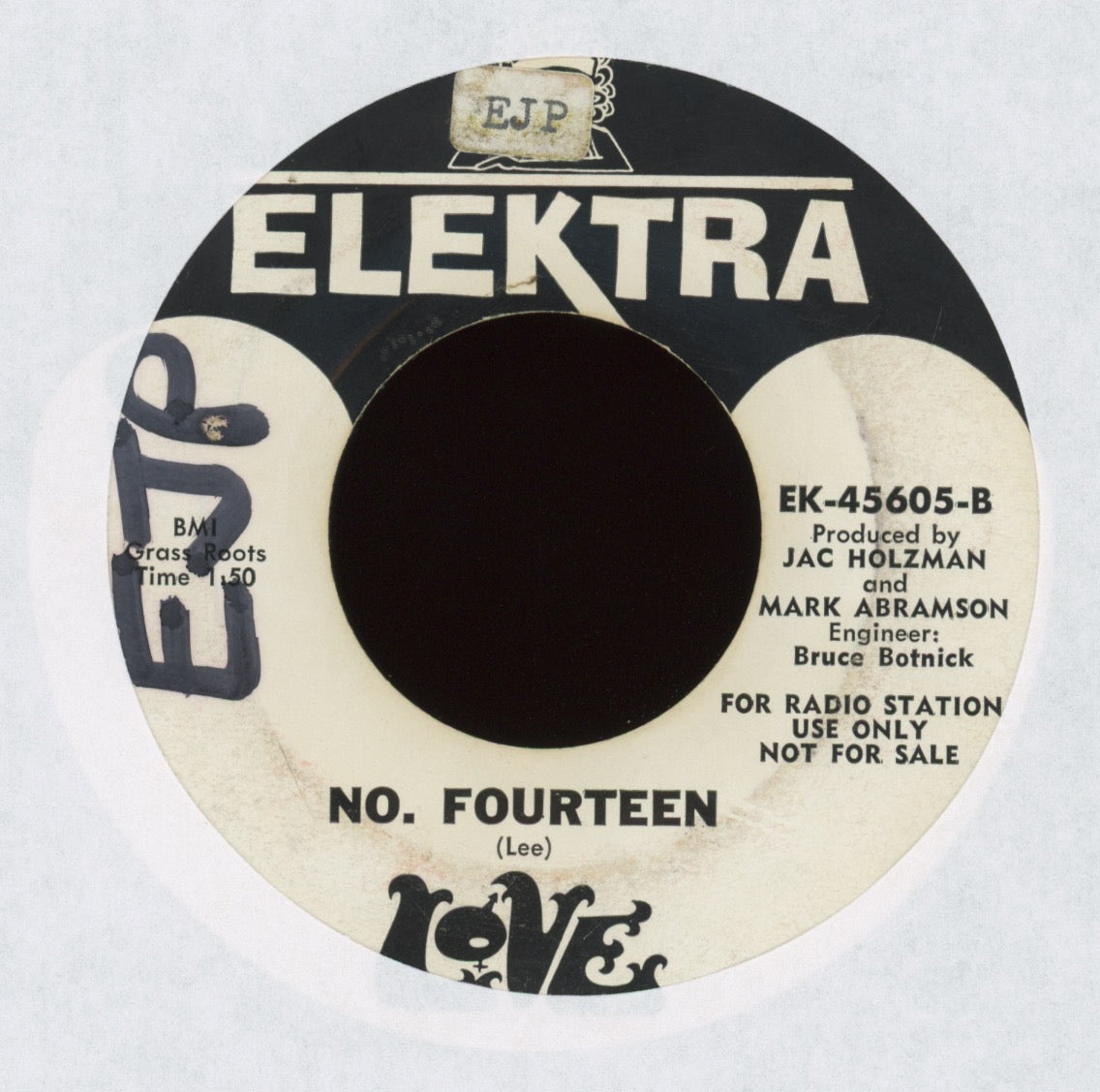 Love - 7 And 7 Is on Elektra Promo Garage 45