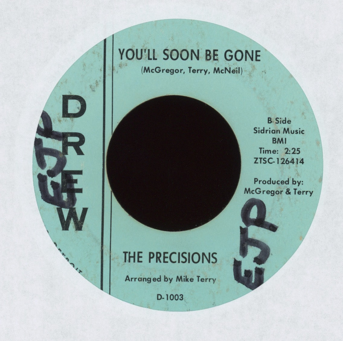 The Precisions - If This Is Love (I'd Rather Be Lonely) on Drew Northern Soul 45